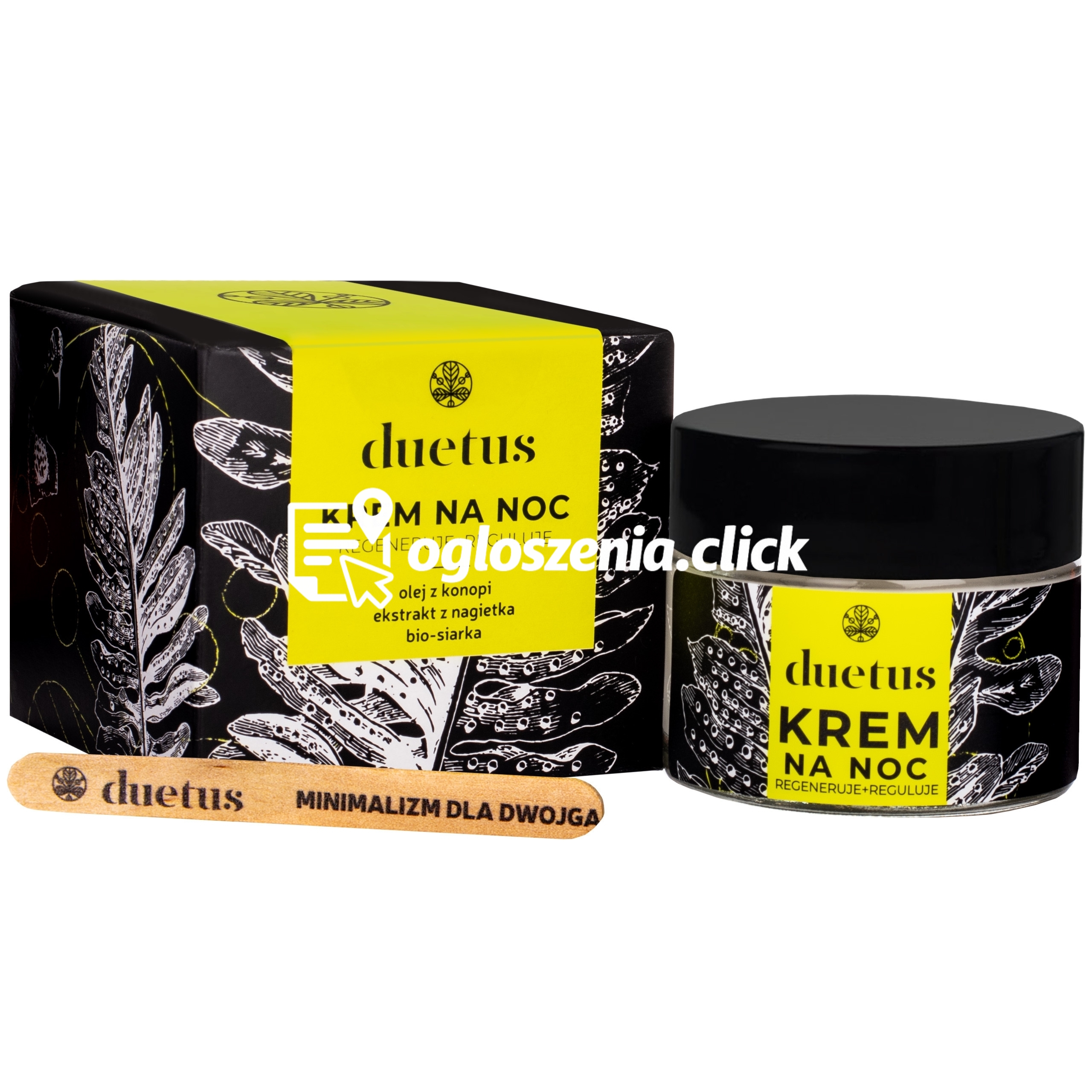 Zdjęcie produktu Duetus krem do twarzy na noc – lekki krem do skóry mieszanej lub z niedoskonalosciami 50ml