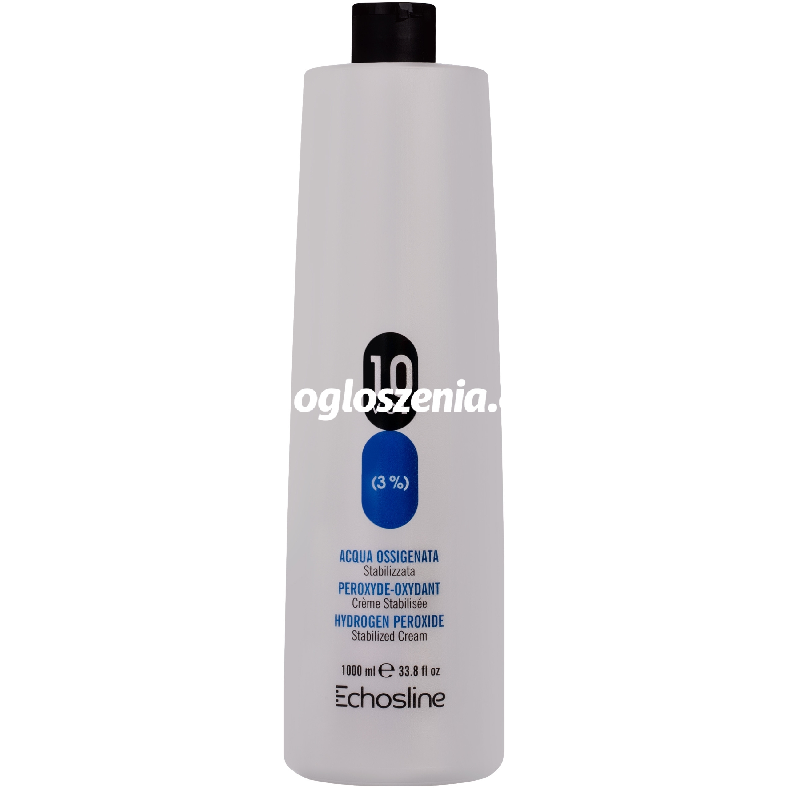 Zdjęcie produktu Echosline Hydrogen Peroxide Stabilized Cream - aktywator w kremie do farb, 1000ml 10 Vol | 3%