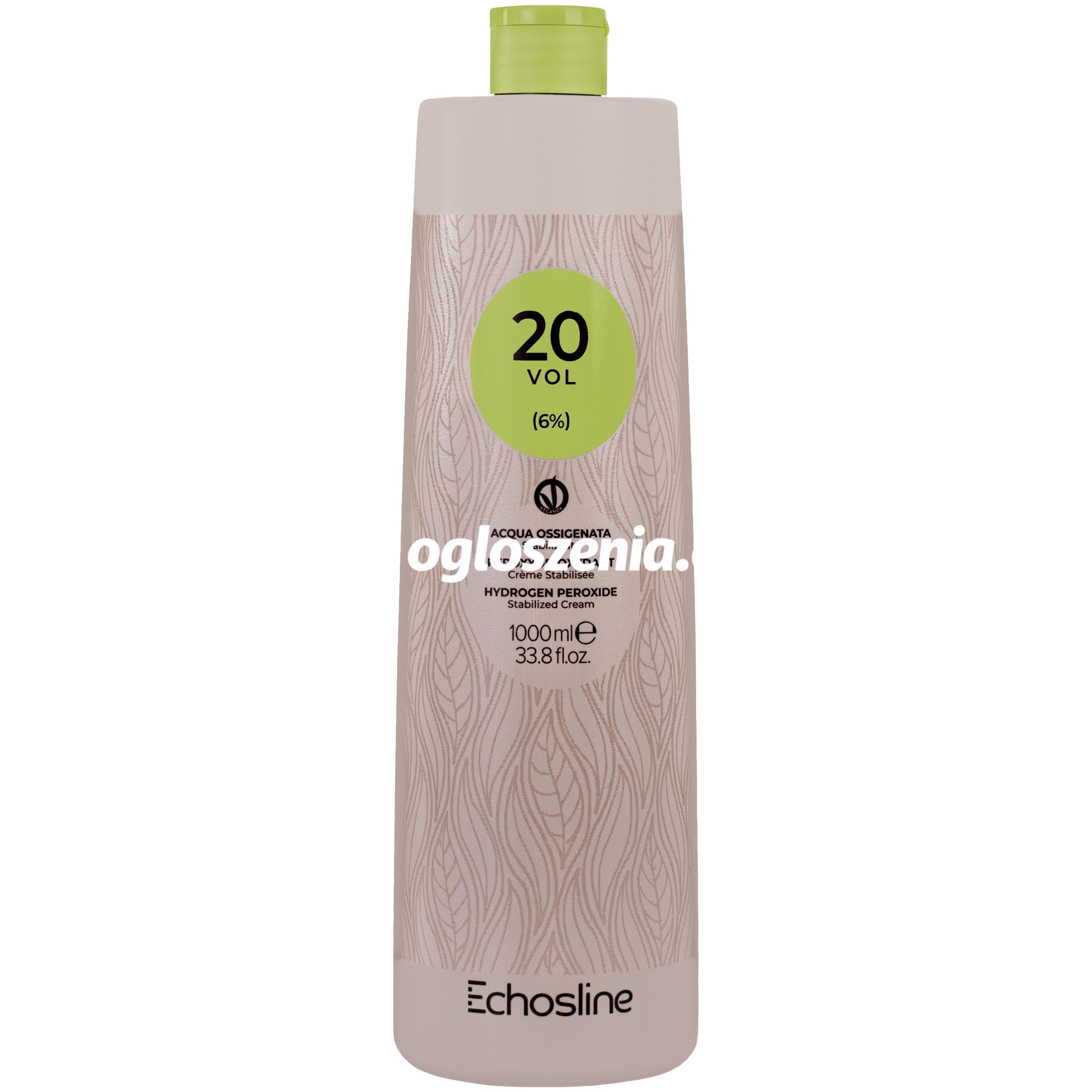 Zdjęcie produktu Echosline Hydrogen Peroxide Stabilized Cream - aktywator w kremie do farb, 1000ml 20 Vol | 6%