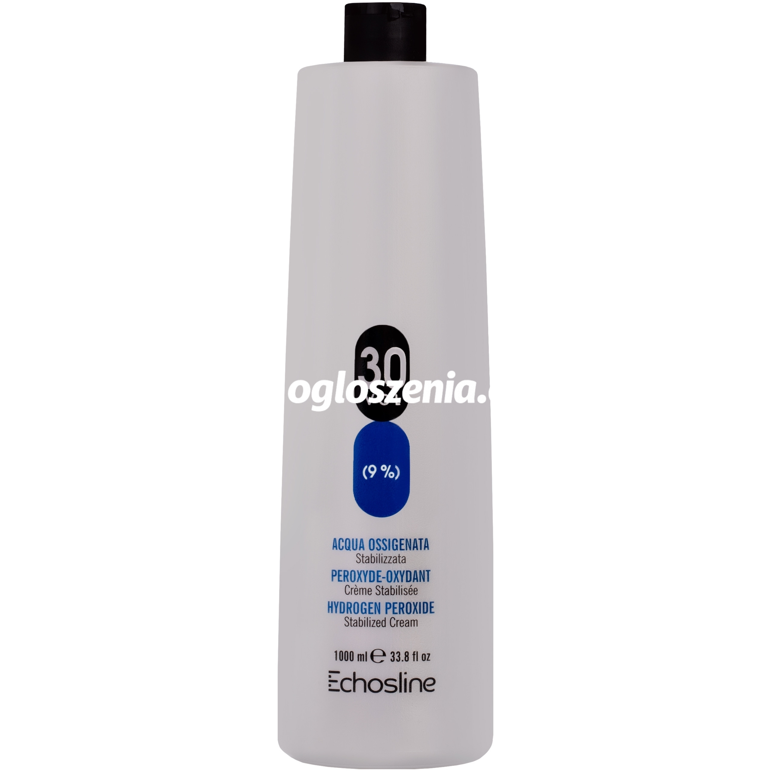 Zdjęcie produktu Echosline Hydrogen Peroxide Stabilized Cream - aktywator w kremie do farb, 1000ml 30 Vol | 9%