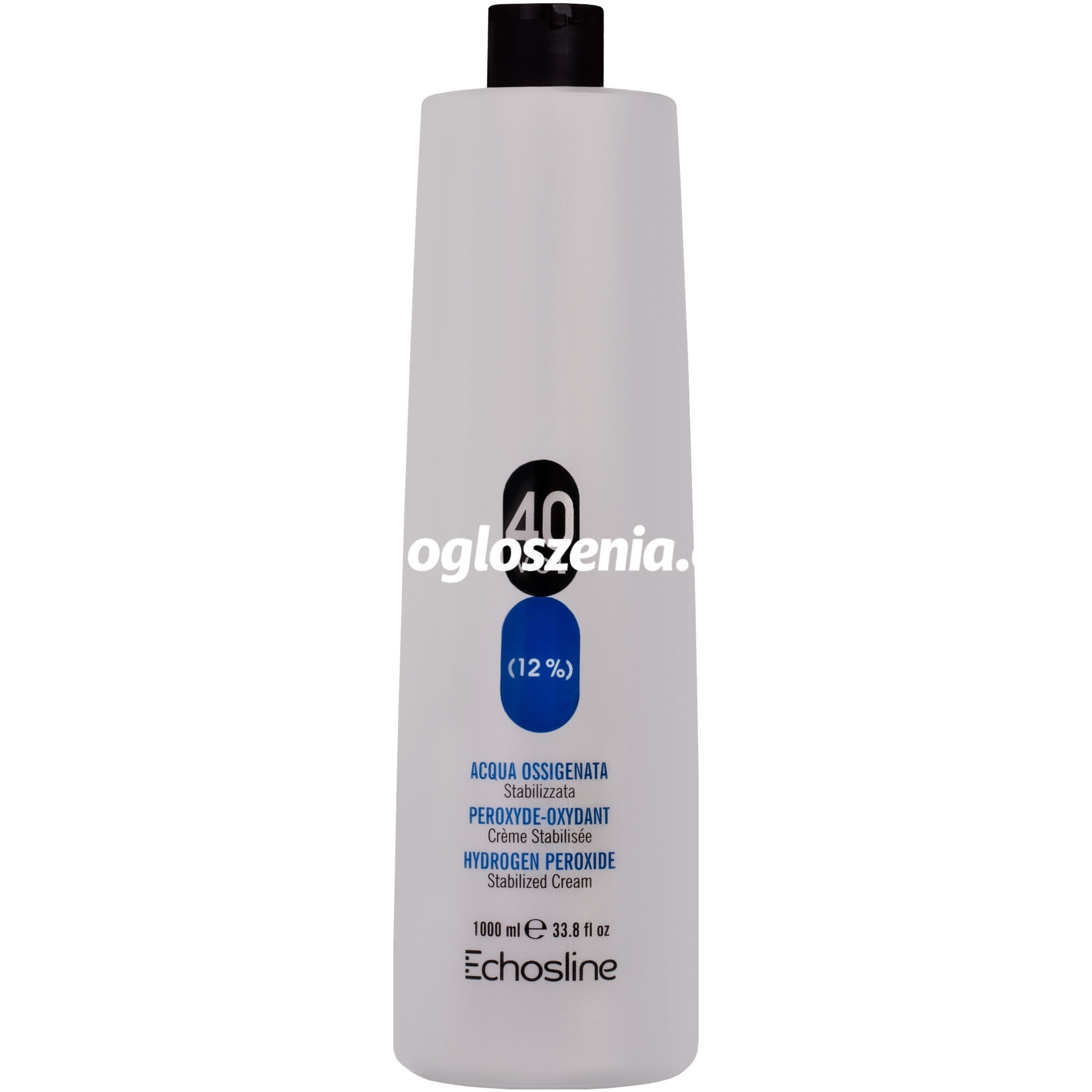Zdjęcie produktu Echosline Hydrogen Peroxide Stabilized Cream - aktywator w kremie do farb, 1000ml 40 Vol | 12%