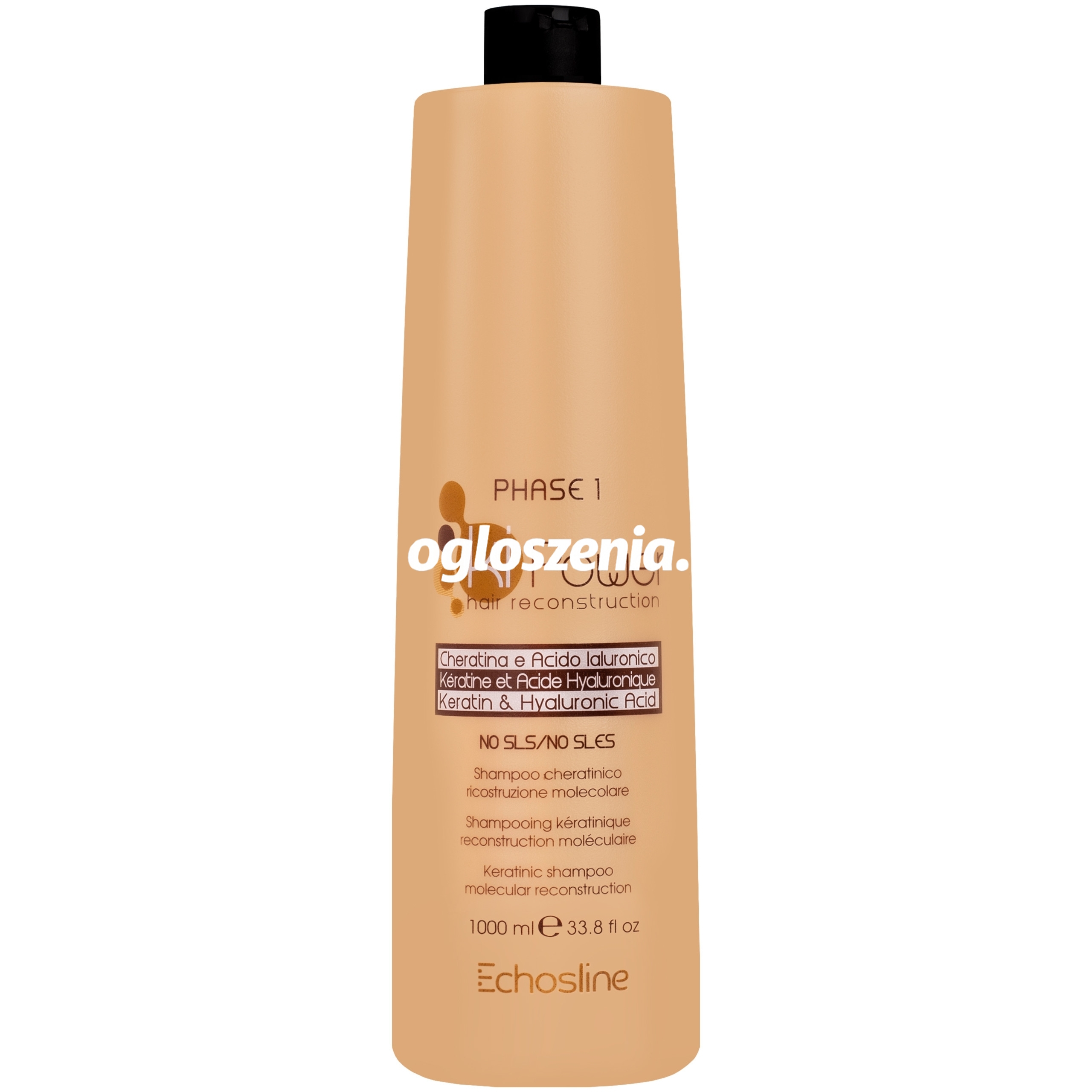 Zdjęcie produktu Echosline Ki Power - keratynowy szampon bez SLS i SLES, rekonstruuje wlosy zniszczone, 1000ml