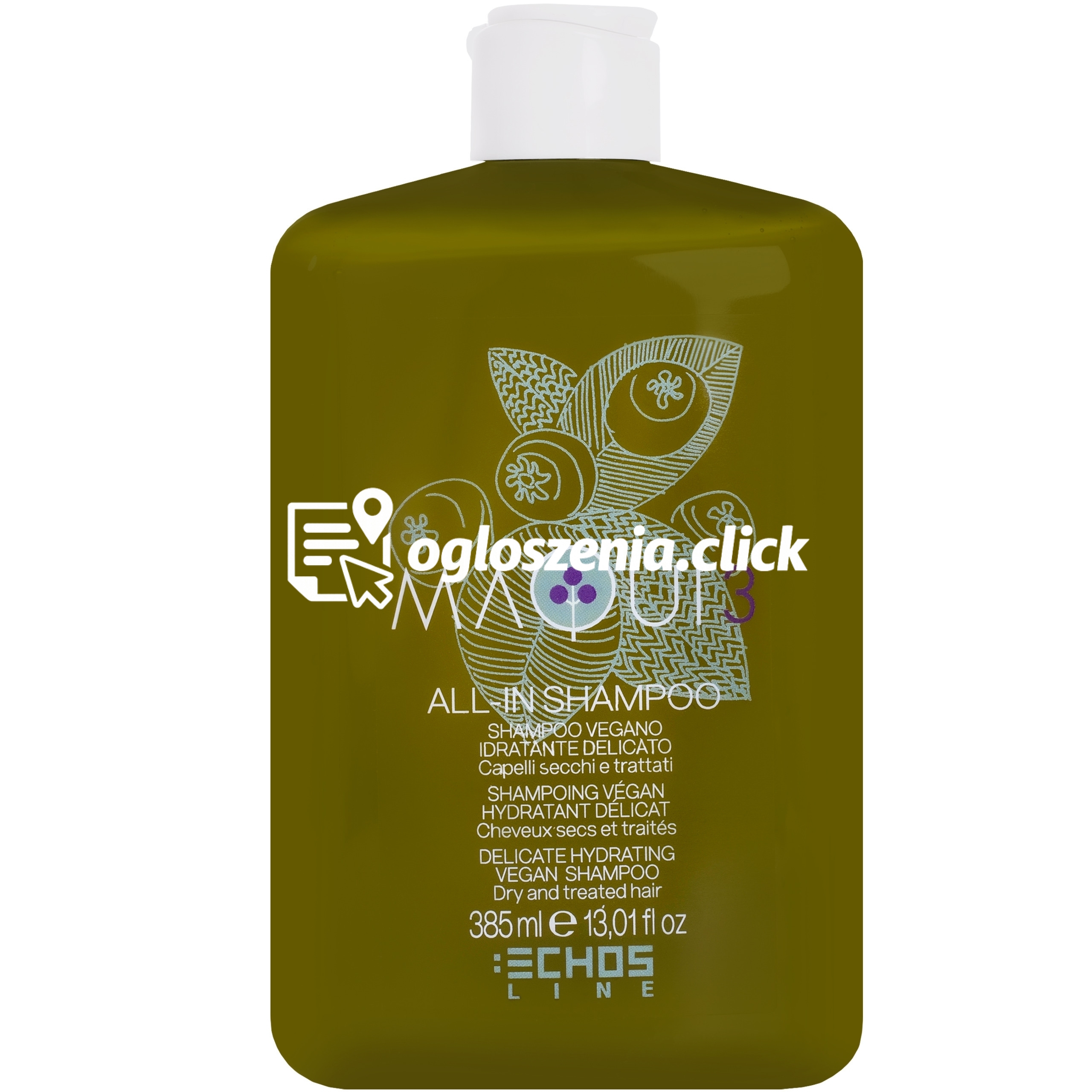 Zdjęcie produktu Echosline Maqui 3 All in Shampoo - delikatny szampon nawilzajacy do wlosów zniszczonych, 385ml