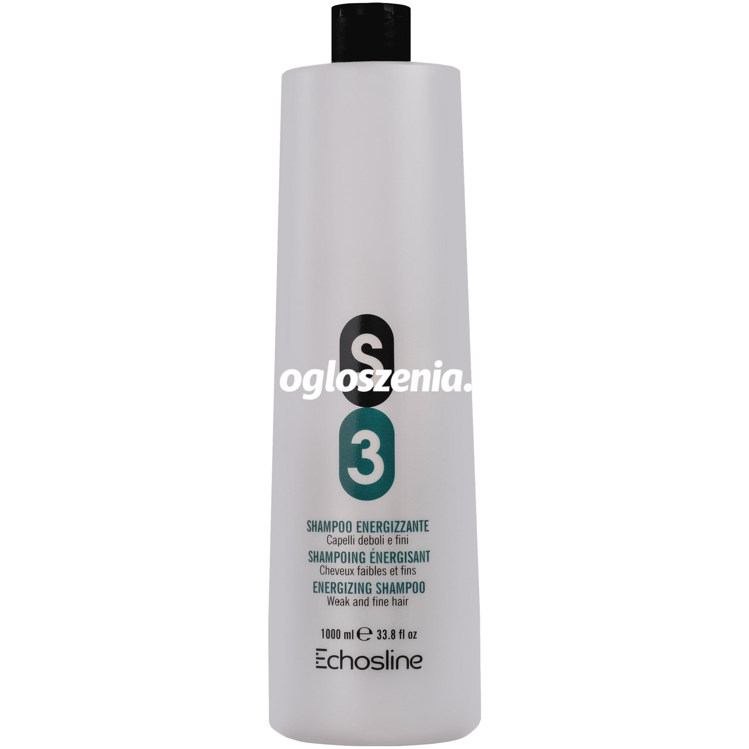 Zdjęcie produktu Echosline S3 Energizing Shampoo – wzmacniajacy szampon do wlosów wypadajacych, 1000ml