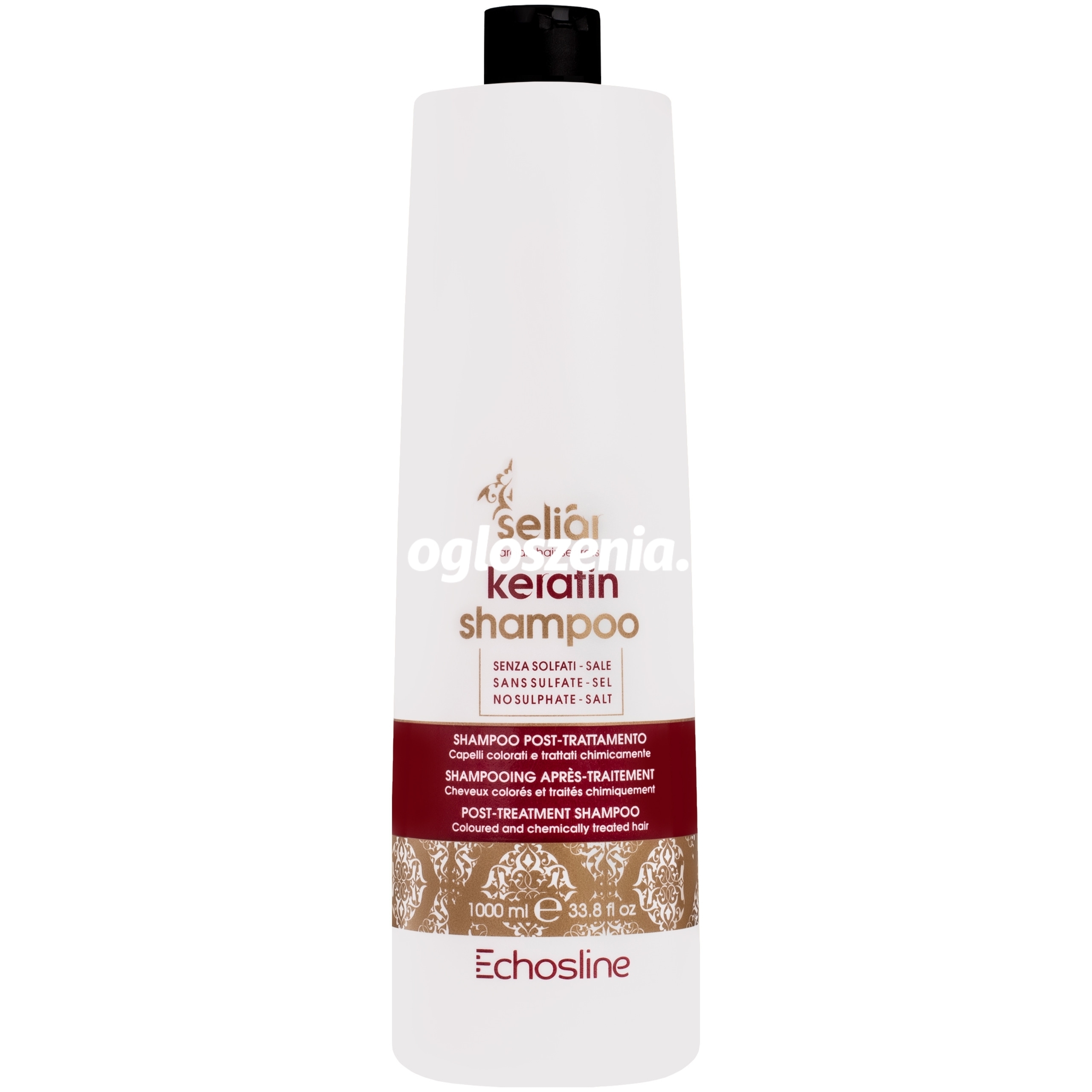 Zdjęcie produktu Echosline Seliar Keratin Shampoo - keratynowy szampon do wlosów zniszczonych farbowanych, 1000ml