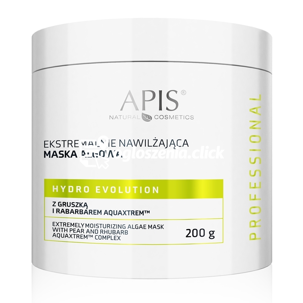 Zdjęcie produktu Ekstremalnie nawilzajaca maska algowa z gruszka i rabarbarem AQUAXTREM - Apis Hydro Evolution - 200 g