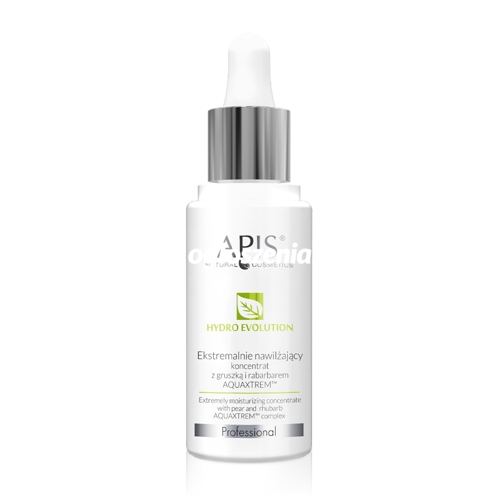 Zdjęcie produktu Ekstremalnie nawilzajacy koncentrat z gruszka i rabarbarem AQUAXTREM - Apis Hydro Evolution - 30 ml