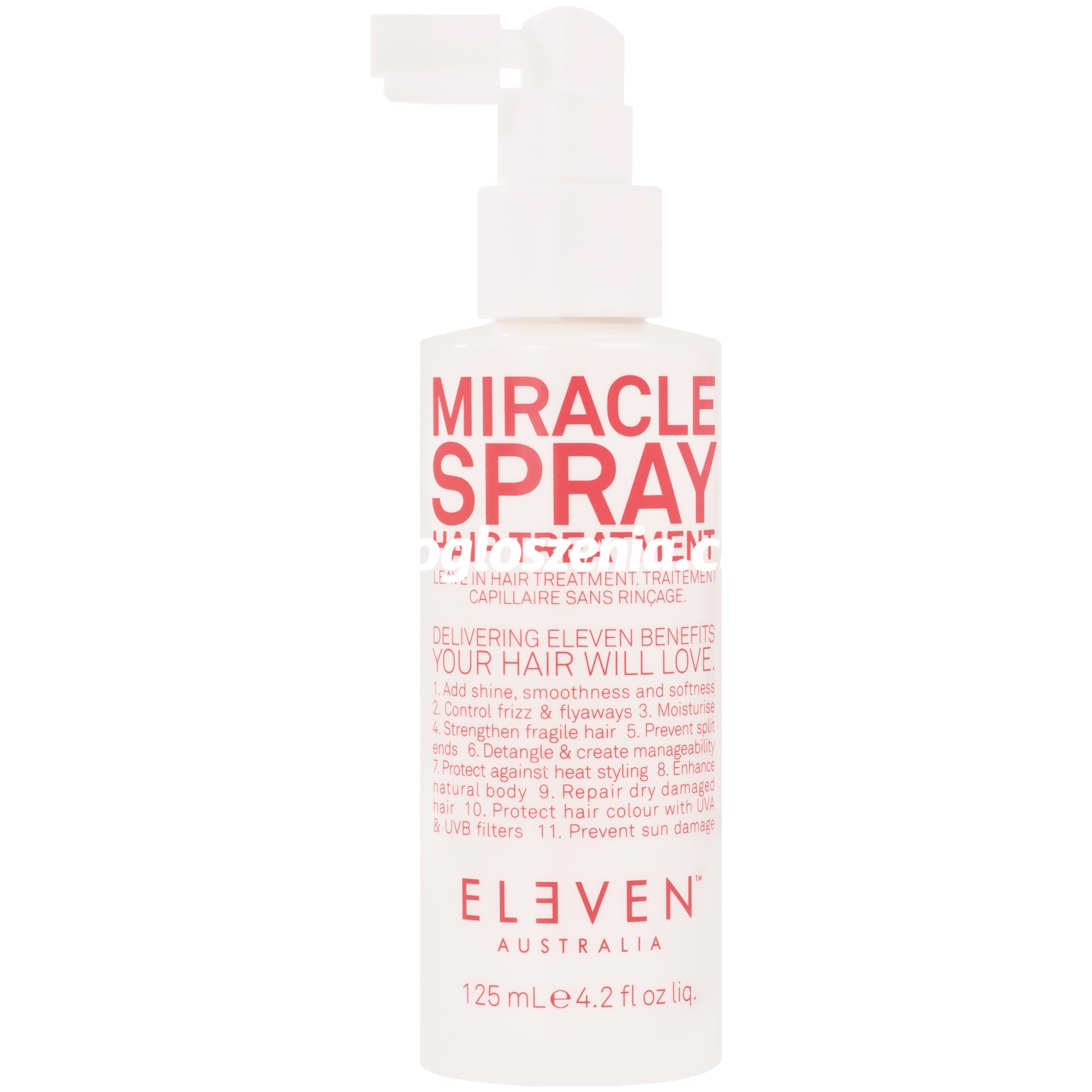 Zdjęcie produktu Eleven Australia Miracle Hair Treatment - delikatna kuracja w sprayu, 11 korzysci, 125ml