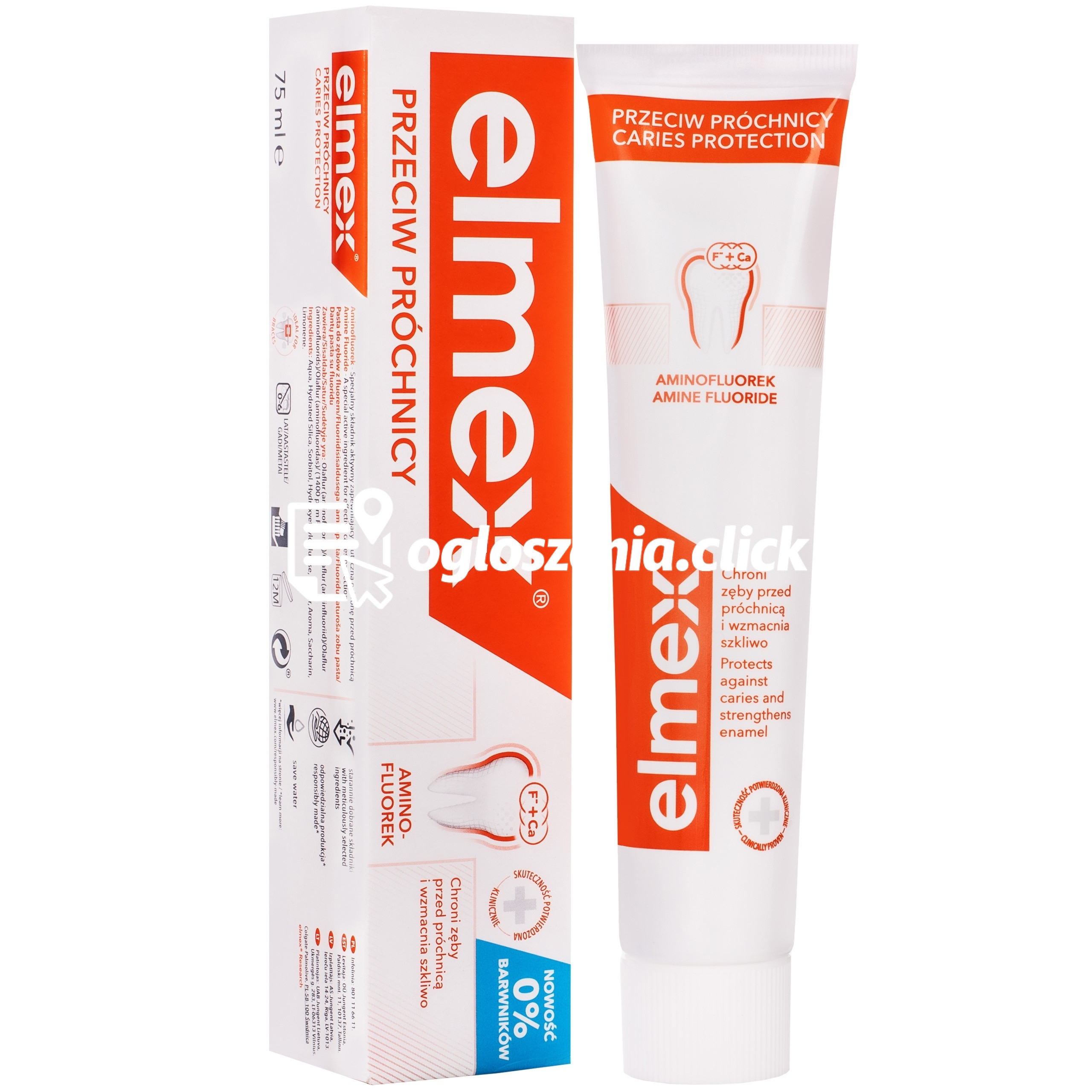 Zdjęcie produktu Elmex pasta do zebów przeciw próchnicy z fluorkiem sodu, 75 ml