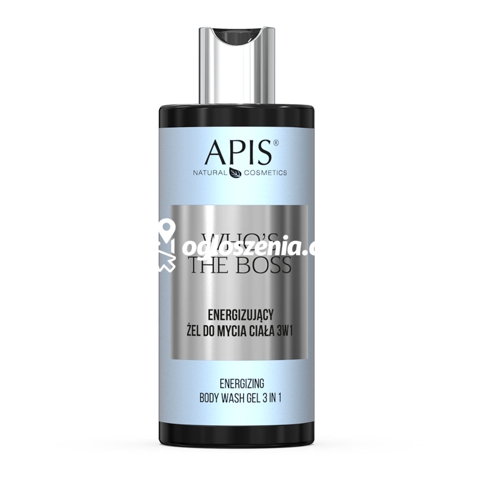 Zdjęcie produktu Energizujacy zel do mycia ciala 3 w 1 Apis Who's the Boss 300 ml