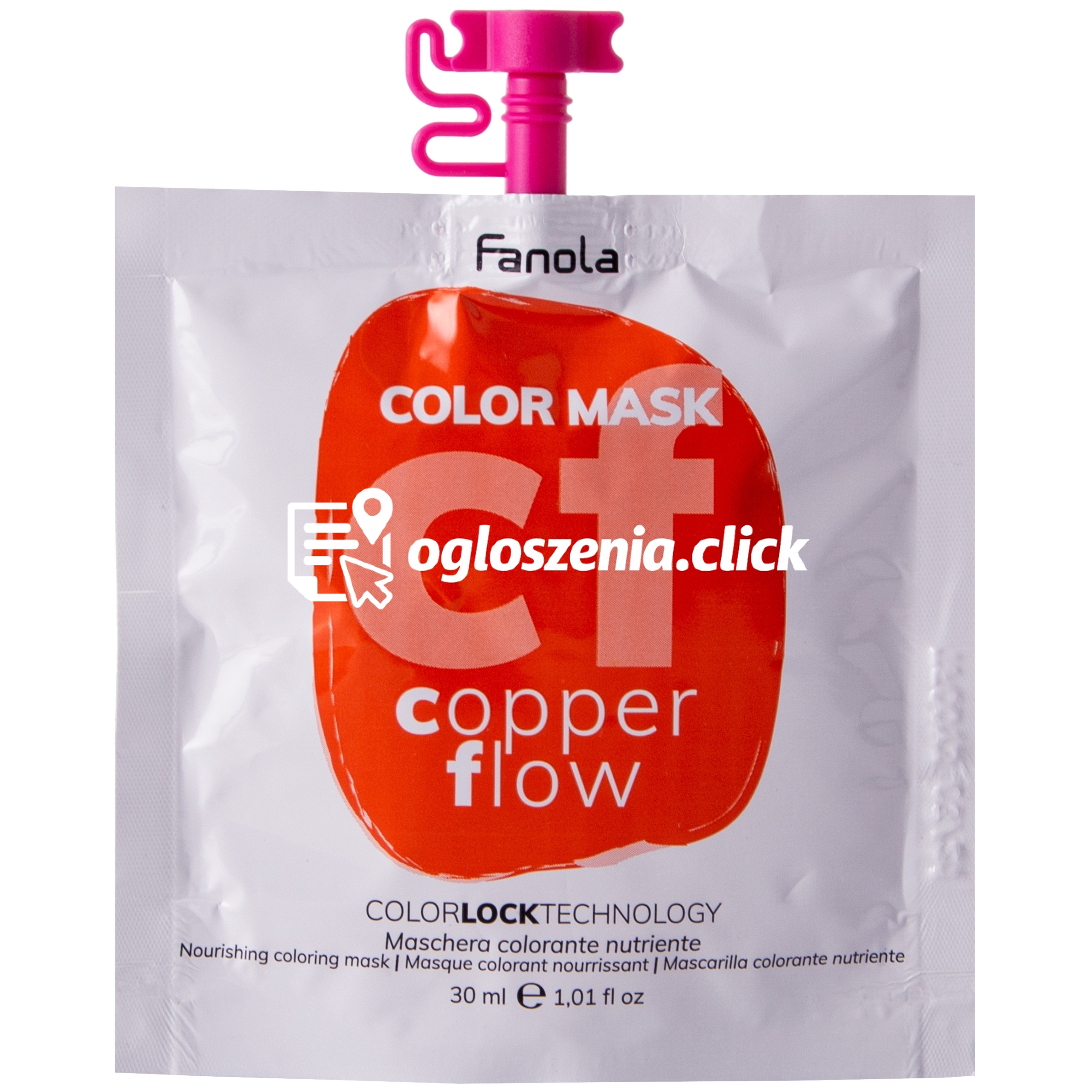 Zdjęcie produktu Fanola Color Mask - koloryzujaca maska do wlosów, rózne kolory 30ml Copper Flow