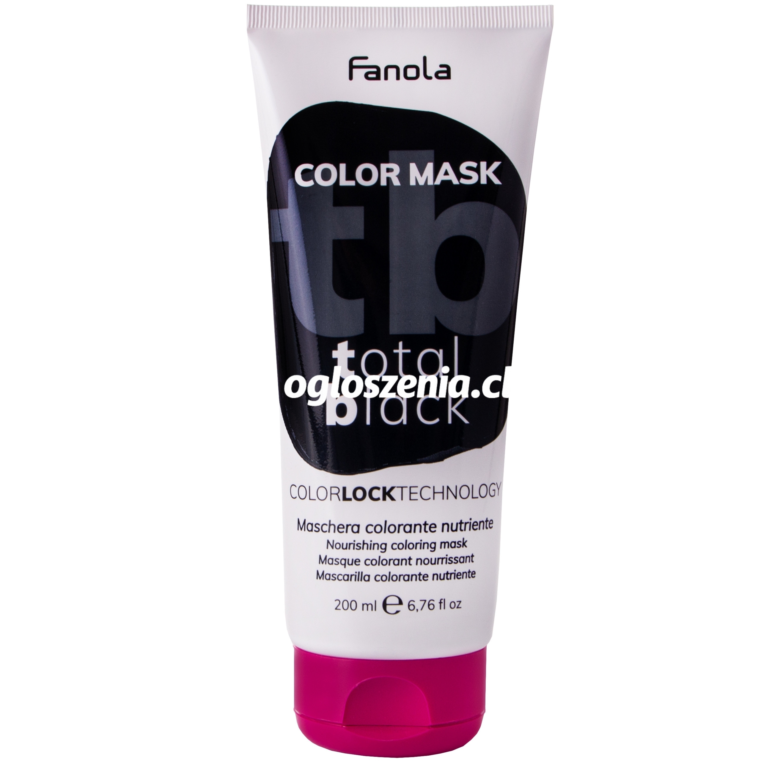 Zdjęcie produktu Fanola Color Mask - maska koloryzujaca do wlosów, rózne kolory 200ml Total Black