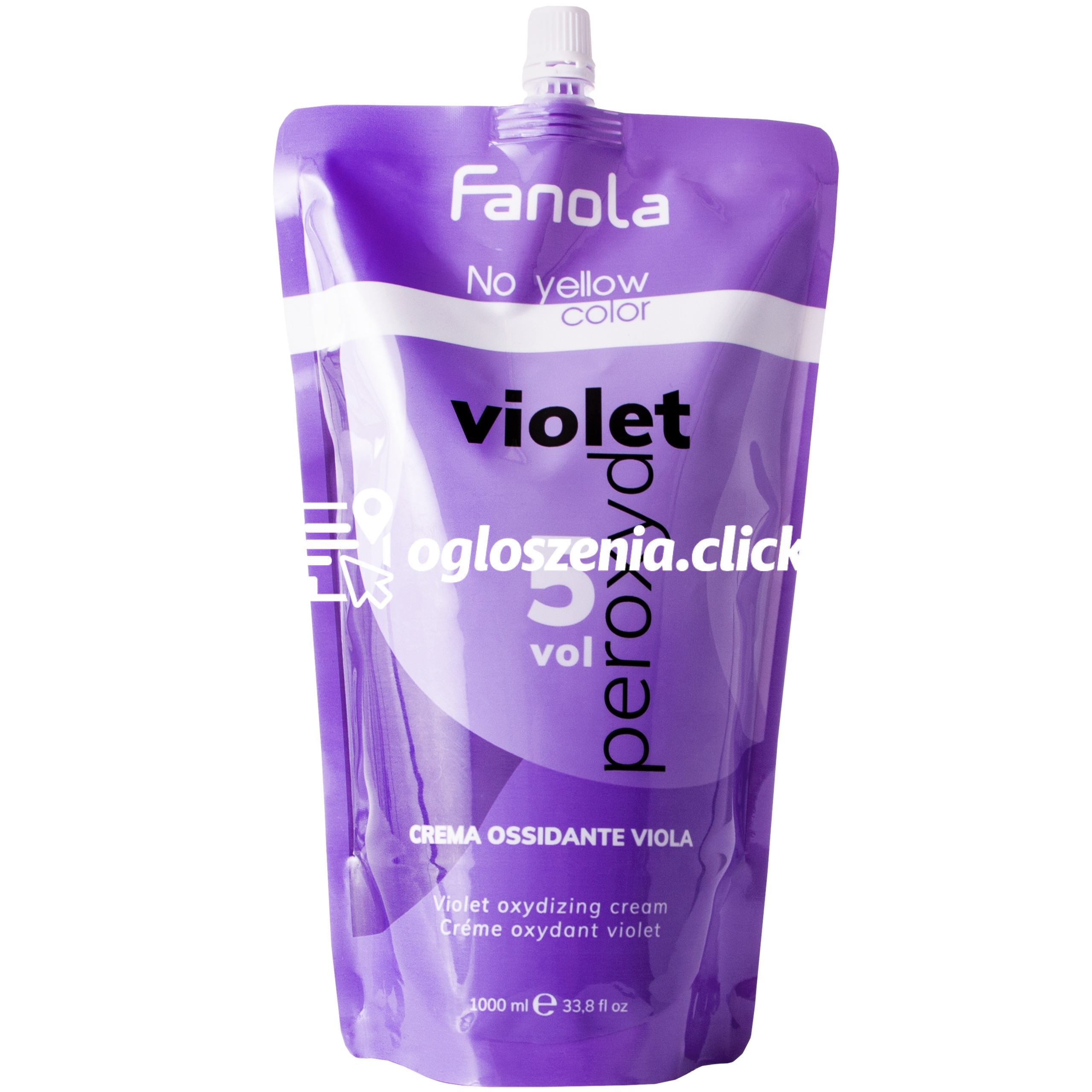 Zdjęcie produktu Fanola No Yellow Violet Peroxyd Rozjasniacz 1,5% 5 VOL 1000 ml