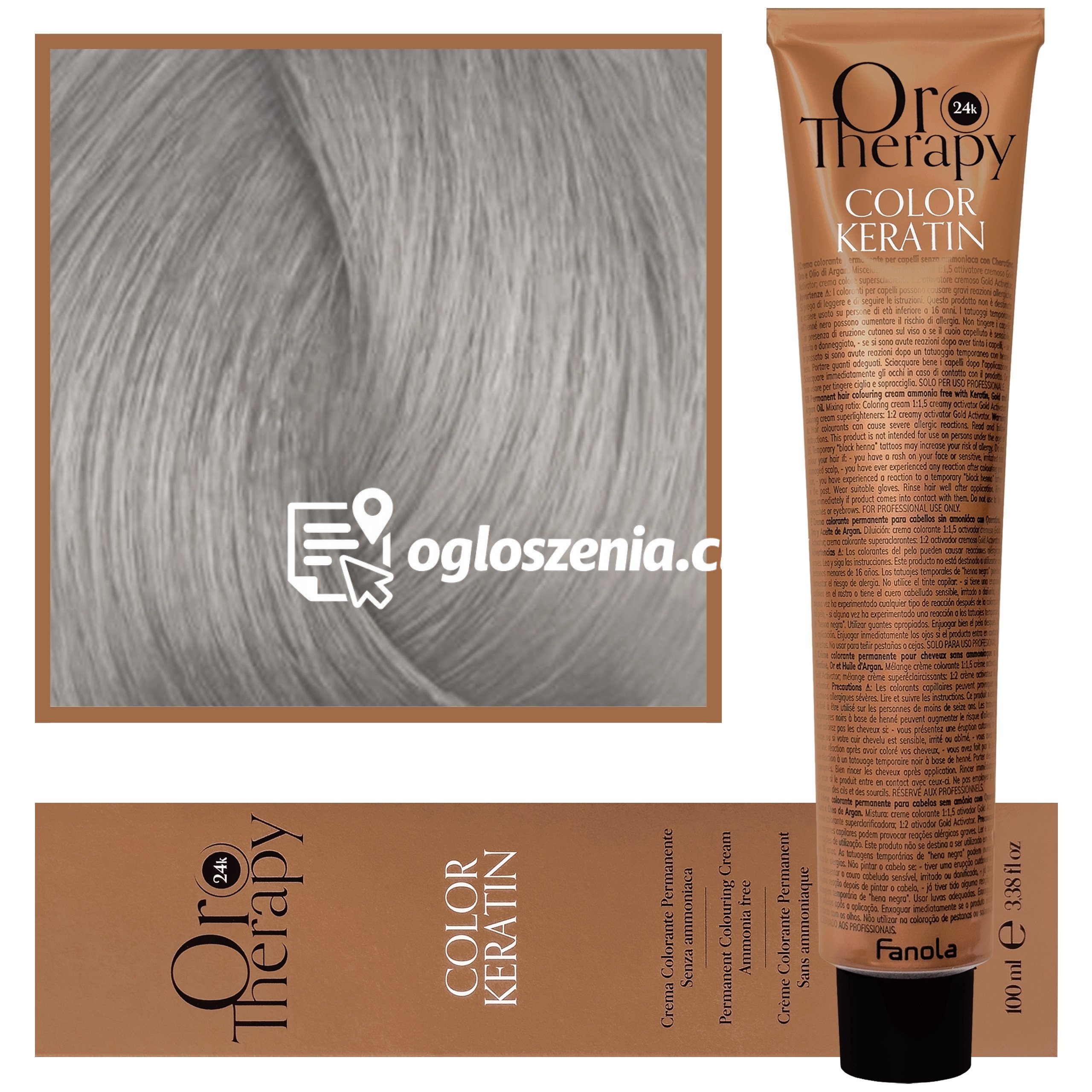 Zdjęcie produktu Fanola Oro Therapy - farba do wlosów bez amoniaku, pelna paleta kolorów Silver | Srebrny