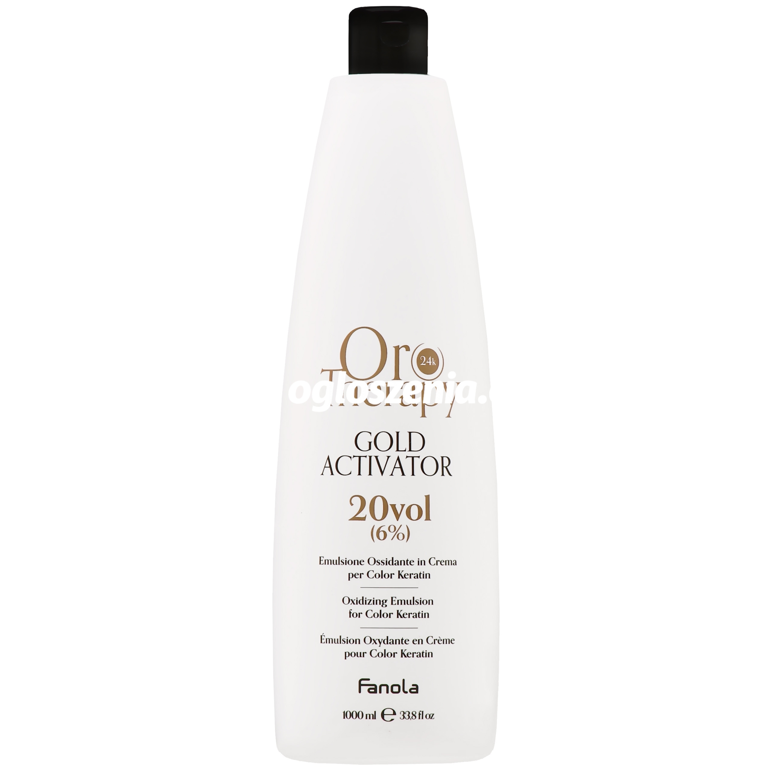 Zdjęcie produktu Fanola Oro Therapy Gold Activator Oro Puro oxydant do farb 1000ml 20 VOL | 6%