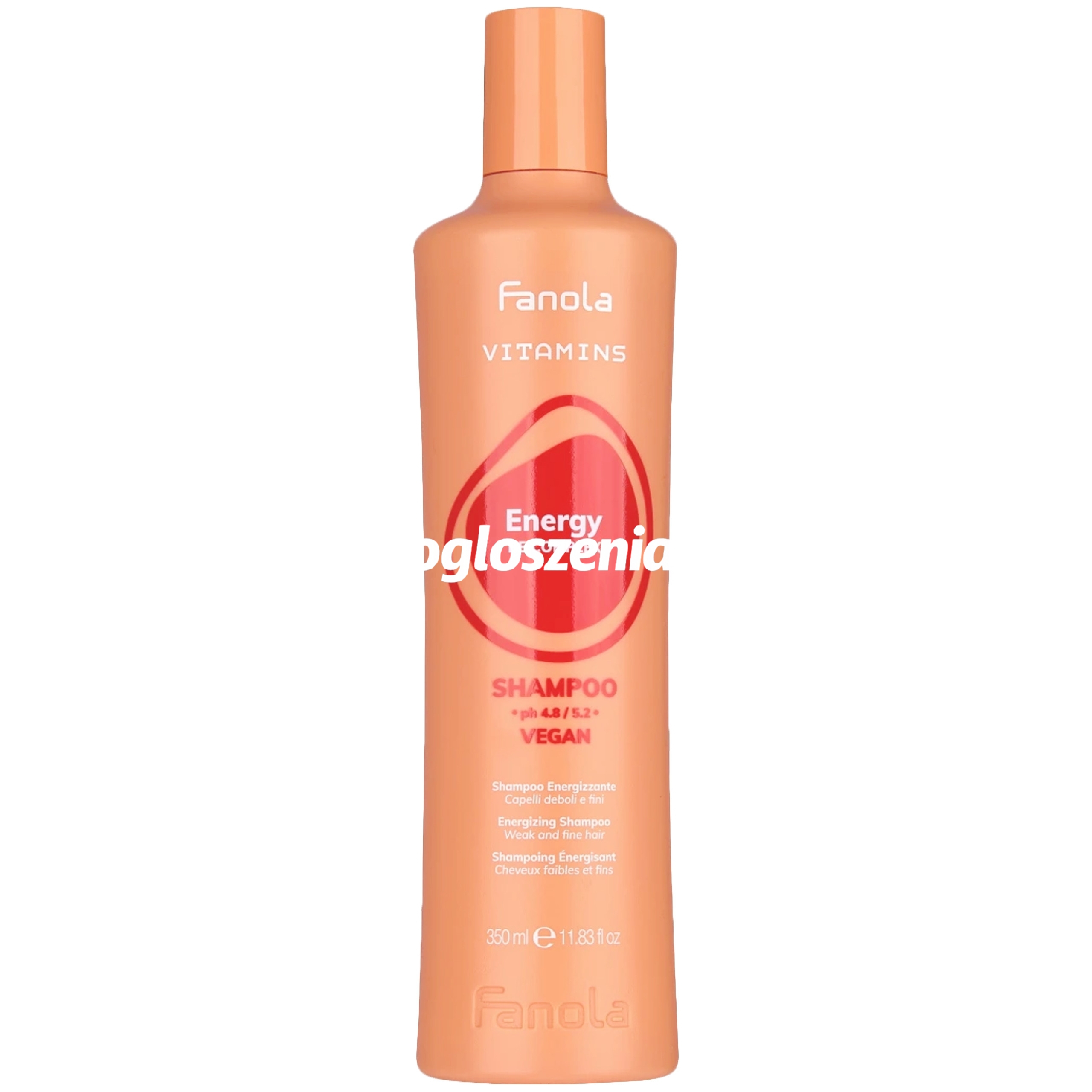 Zdjęcie produktu Fanola Vitamins Energy - szampon energetyzujacy do wlosów wypadajacych, 350ml