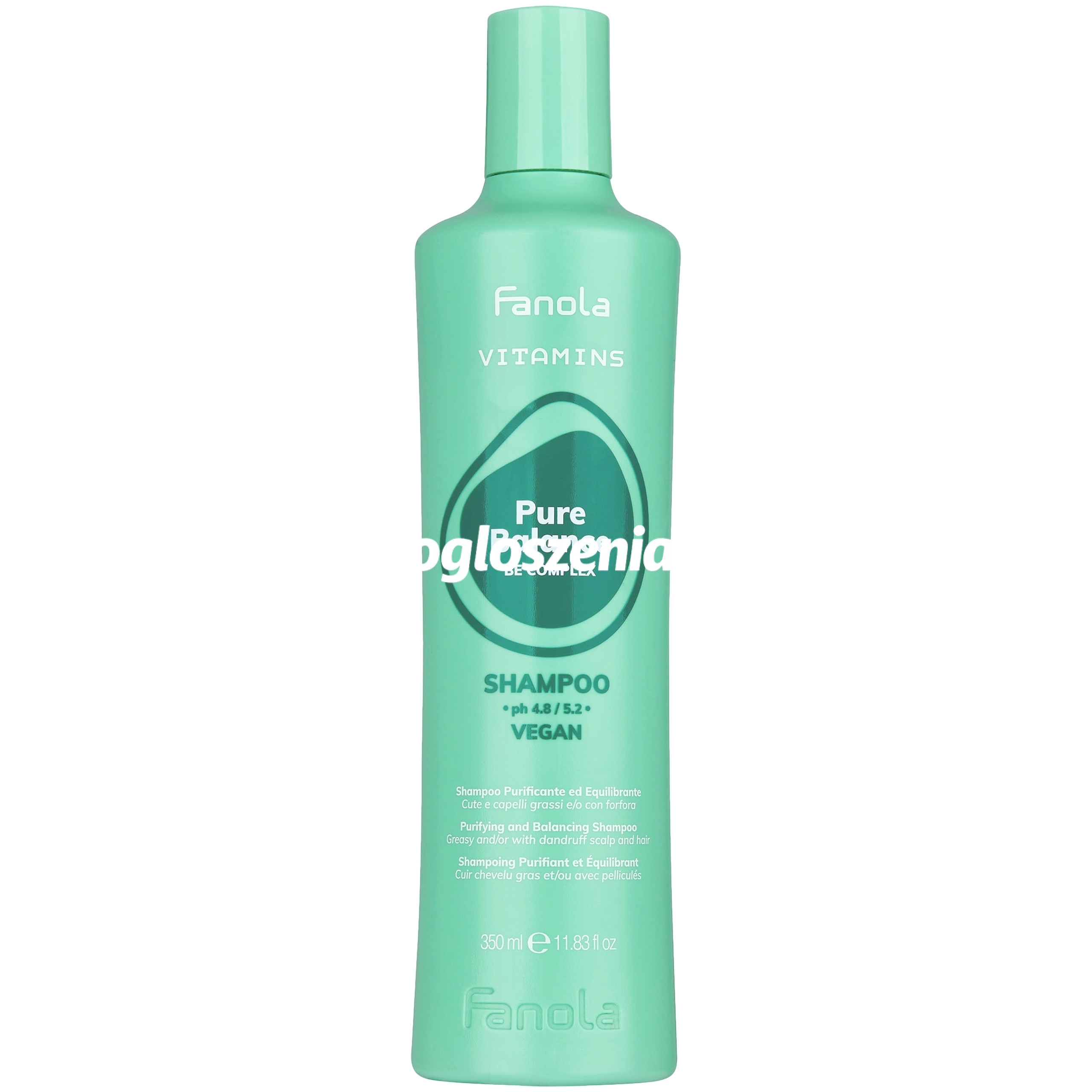 Zdjęcie produktu Fanola Vitamins Pure Balance - szampon przeciwlupiezowy, 350ml