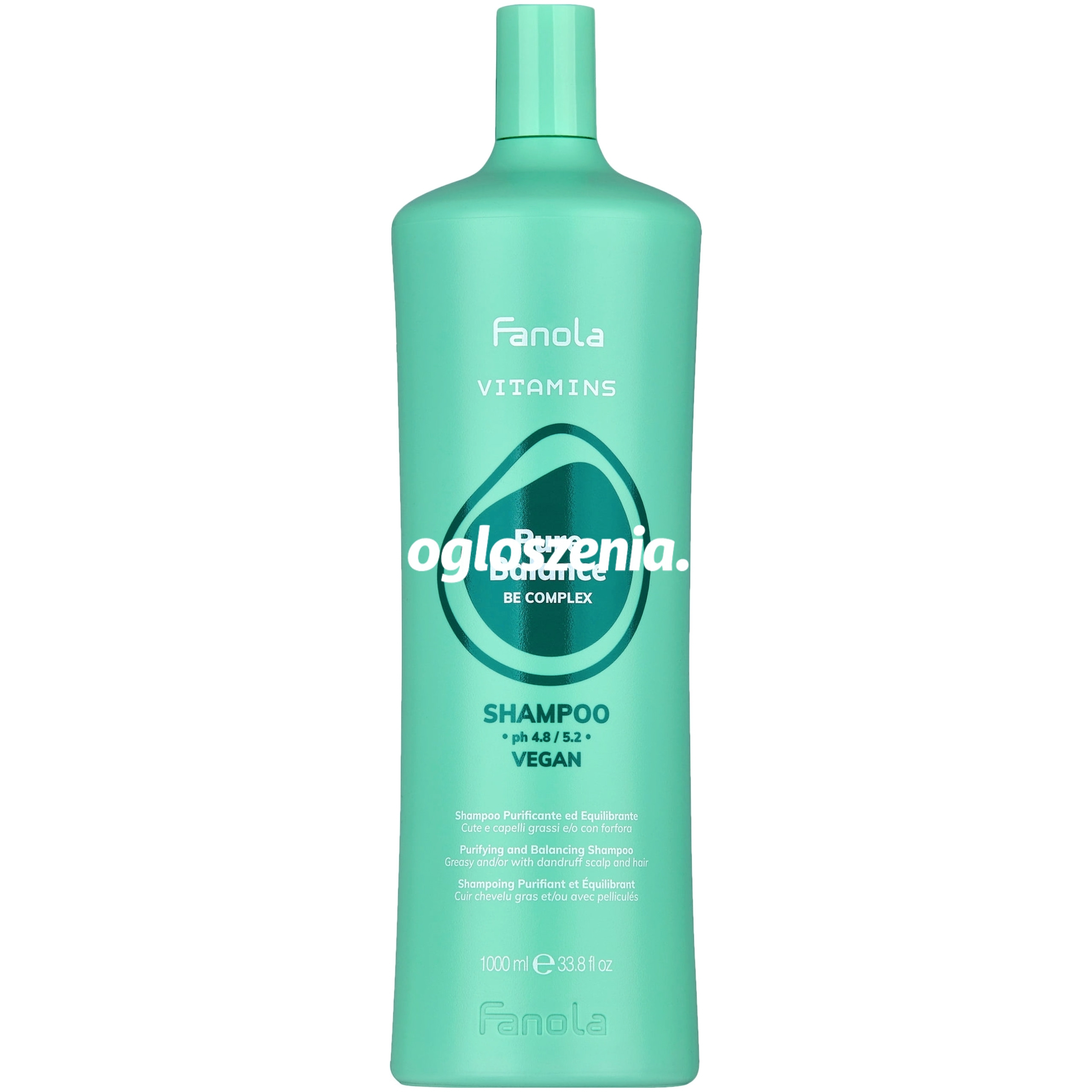 Zdjęcie produktu Fanola Vitamins Pure Balance - szampon przeciwlupiezowy do wlosów, 1000ml
