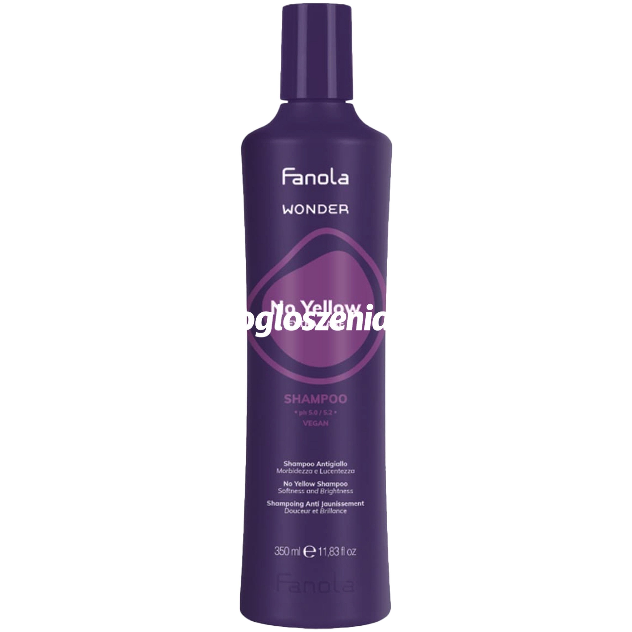 Zdjęcie produktu Fanola Wonder No Yellow Shampoo - szampon do wlosów blond, 350ml