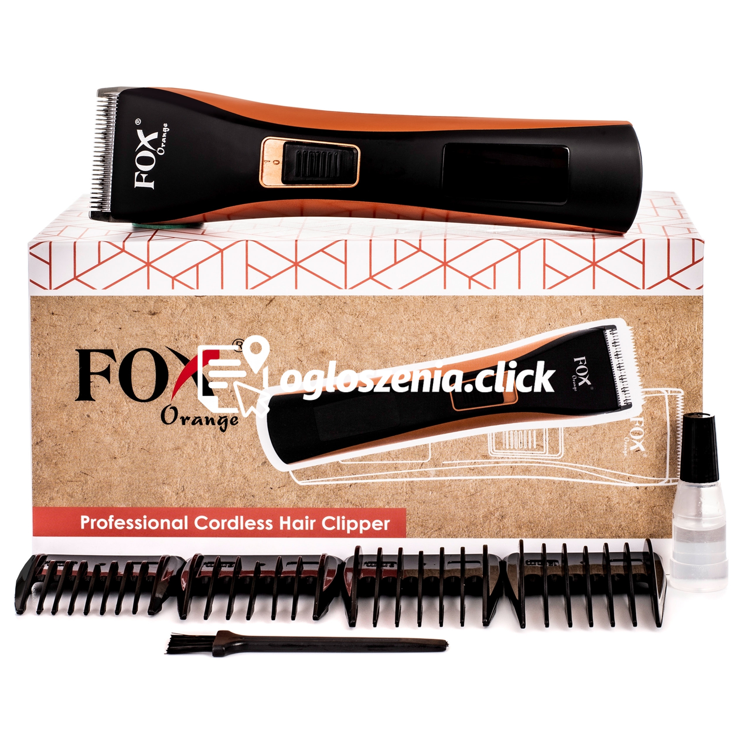 Zdjęcie produktu FOX ORANGE - maszynka bezprzewodowa do strzyzenia wlosów
