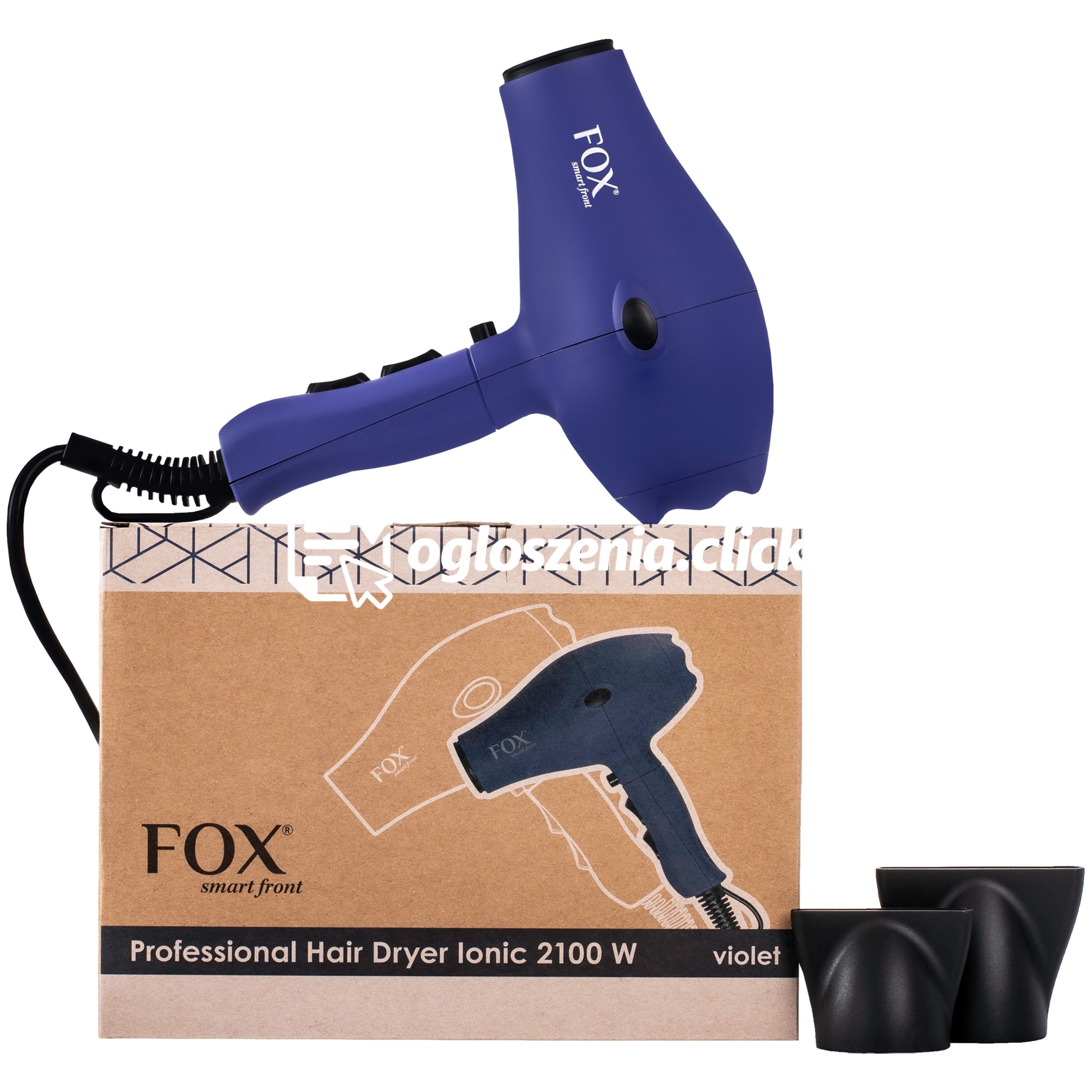 Zdjęcie produktu Fox Smart - suszarka do wlosów z systemem jonizacji, rózne kolory Violet