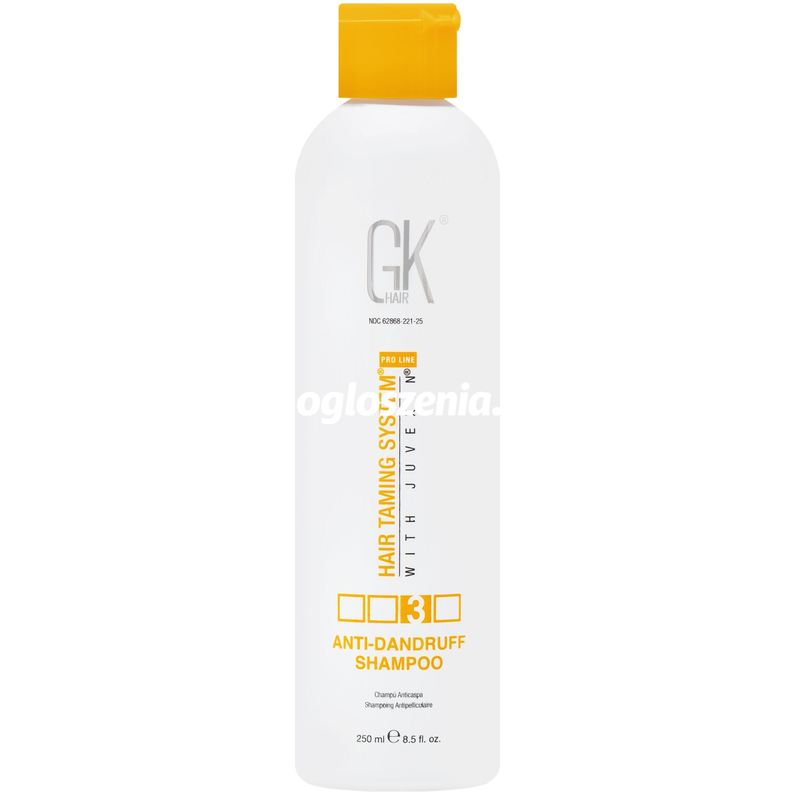 Zdjęcie produktu GKHair Anti-Dandruff - delikatny szampon przeciwlupiezowy do wlosów, 250ml