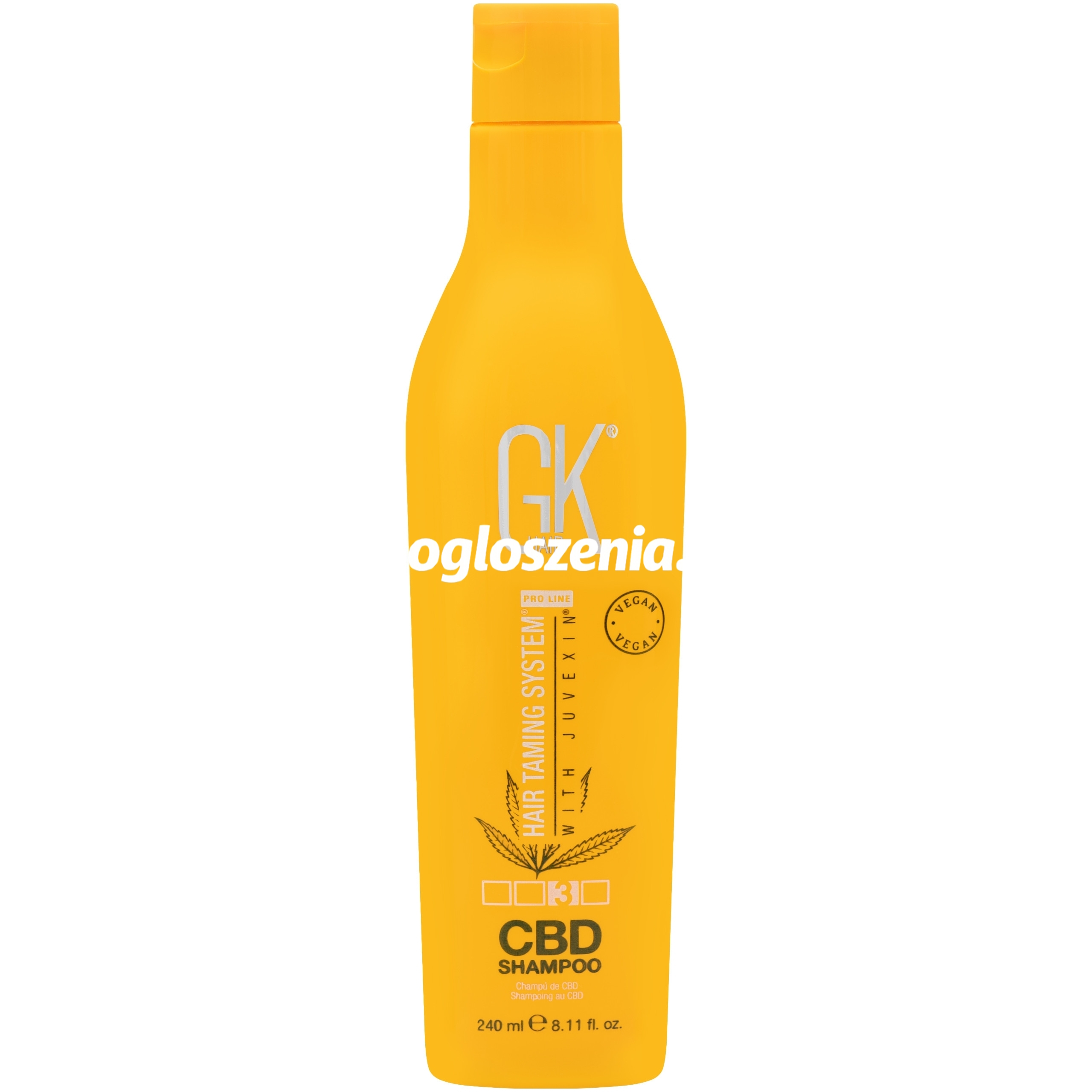 Zdjęcie produktu GKHair CBD - szampon intensywnie nawilzajacy z olejkiem CBD, 240ml