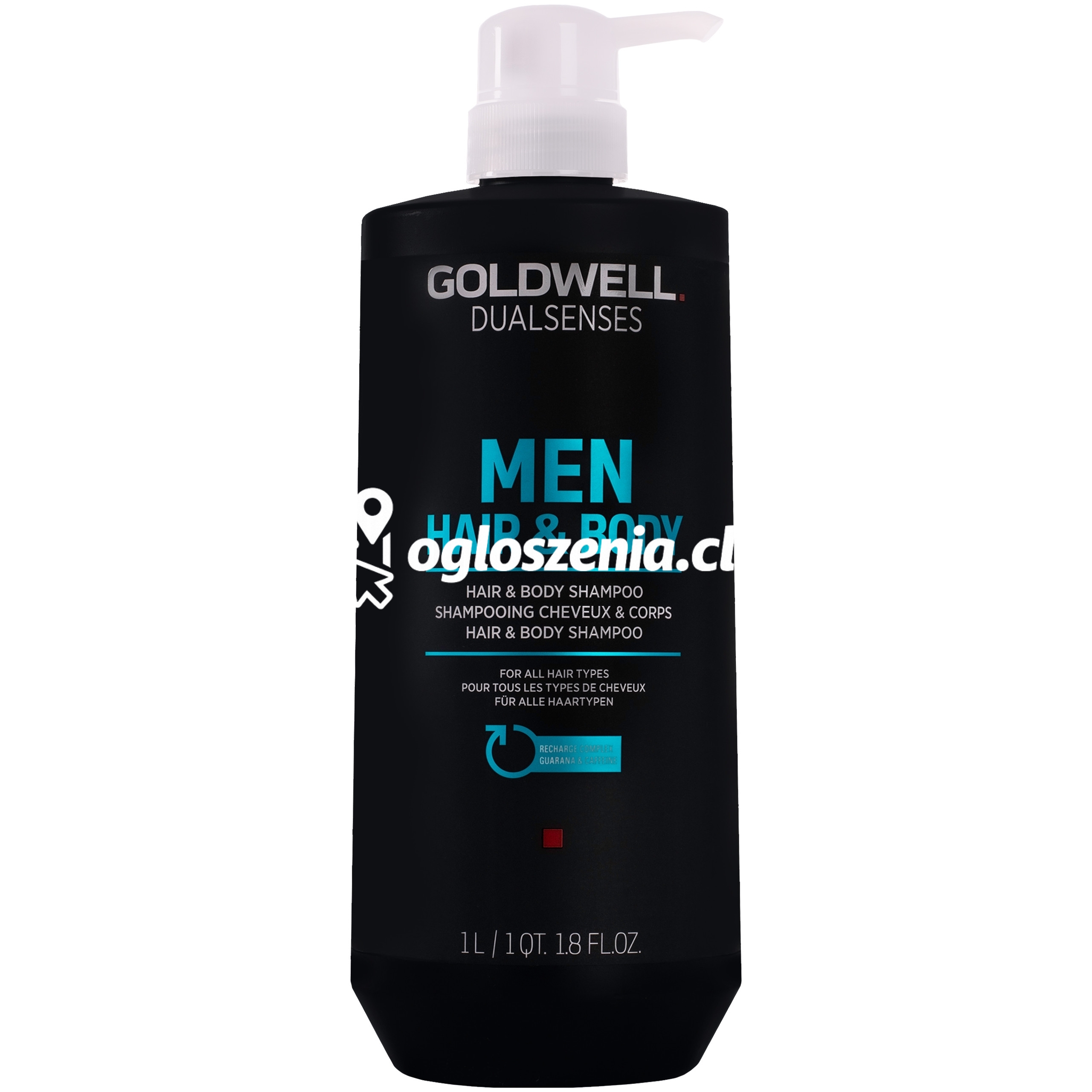 Zdjęcie produktu Goldwell MEN Hair & Body - szampon rewitalizujacy do wlosów i ciala dla mezczyzn, 1000ml