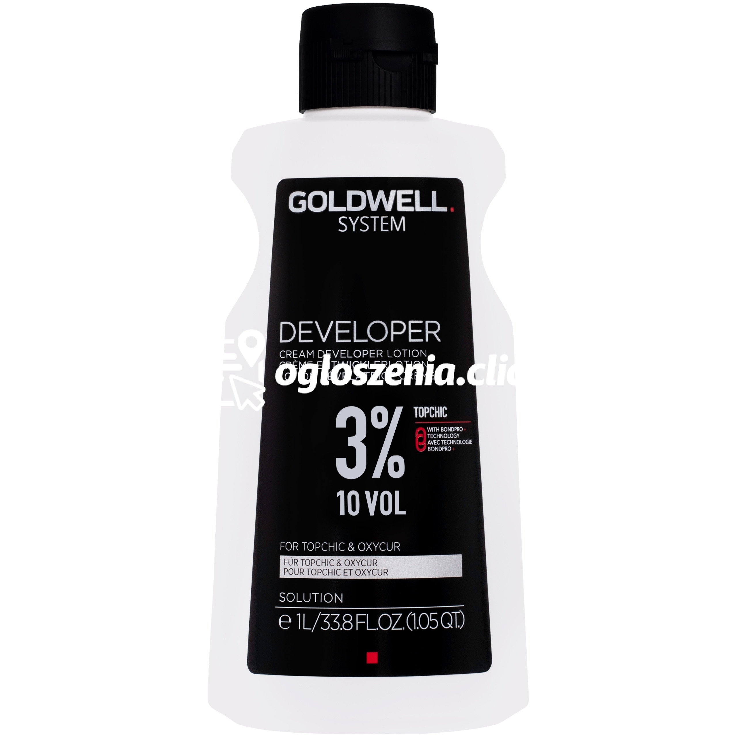 Zdjęcie produktu Goldwell System Developer - aktywator do farb Topchic i rozjasniaczy Oxycur Platin 1000ml 10 VOL | 3%