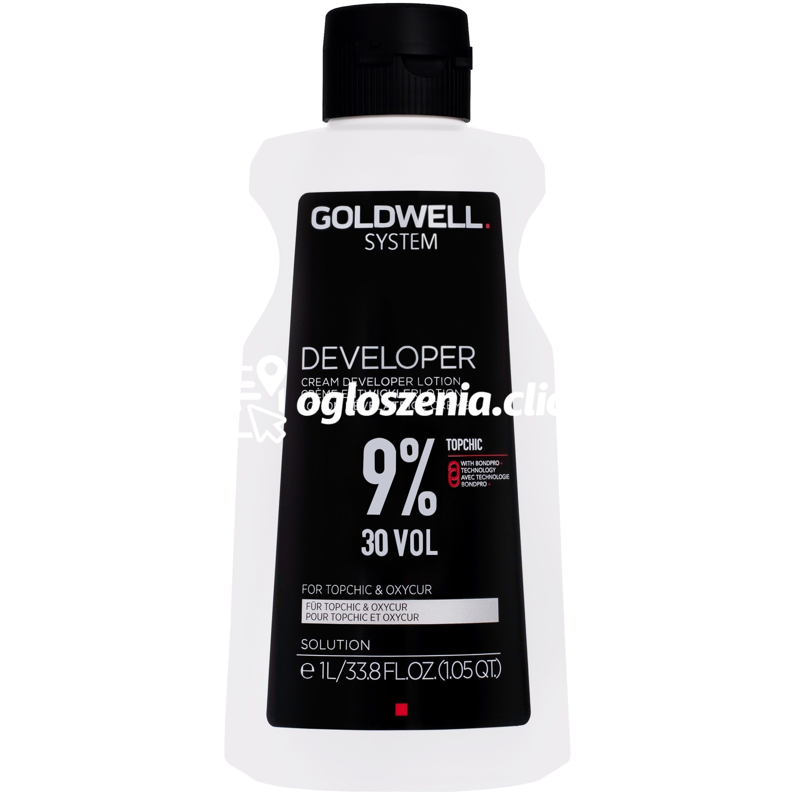 Zdjęcie produktu Goldwell System Developer - aktywator do farb Topchic i rozjasniaczy Oxycur Platin 1000ml 30 VOL | 9%