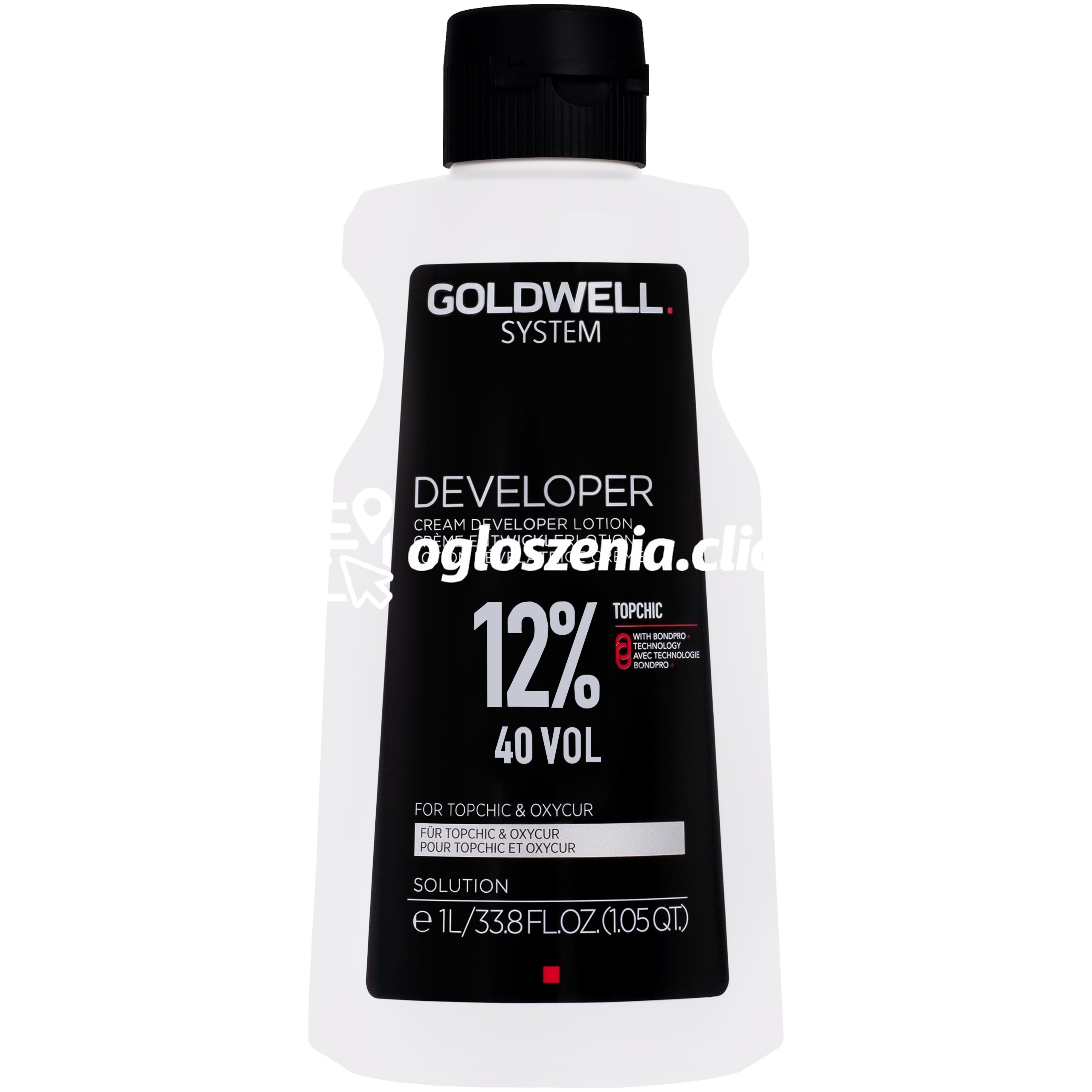 Zdjęcie produktu Goldwell System Developer - aktywator do farb Topchic i rozjasniaczy Oxycur Platin 1000ml 40 VOL | 12%