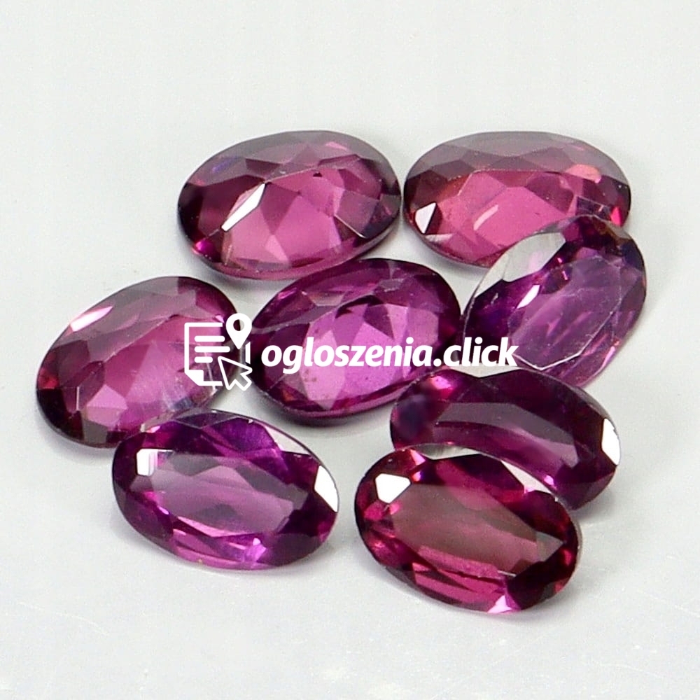 Zdjęcie produktu Granaty rodolity kamienie naturalne 3.90ct 7 sztuk