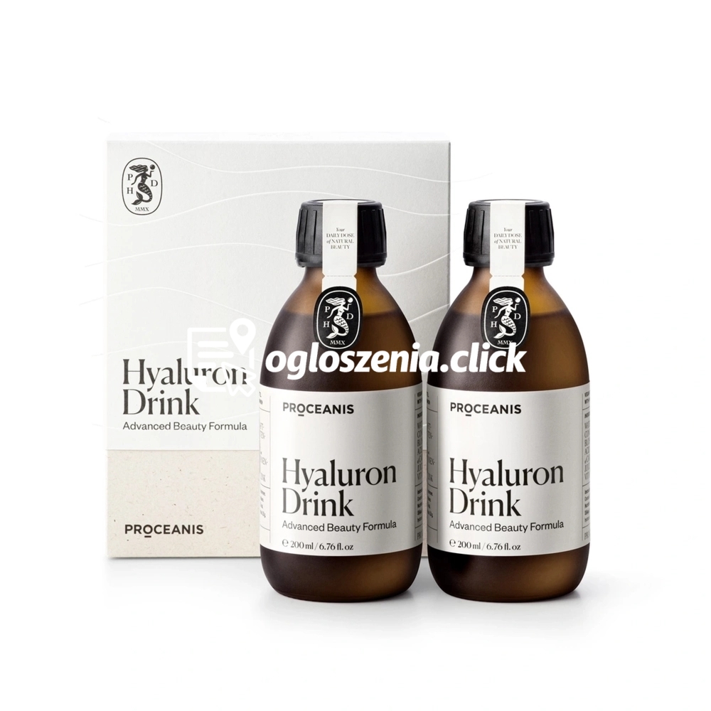 Zdjęcie produktu Hyaluron Drink Proceanis suplement diety z formula kwasu hialuronowego 2 x 200 ml