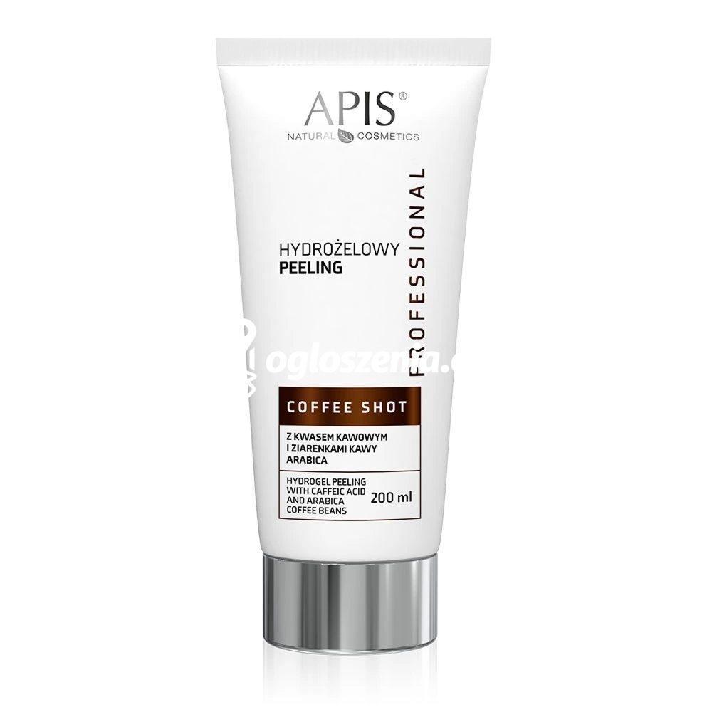 Zdjęcie produktu Hydrozelowy peeling z kwasem kawowym i ziarenkami kawy arabica - Apis Coffee Shot - 200 ml