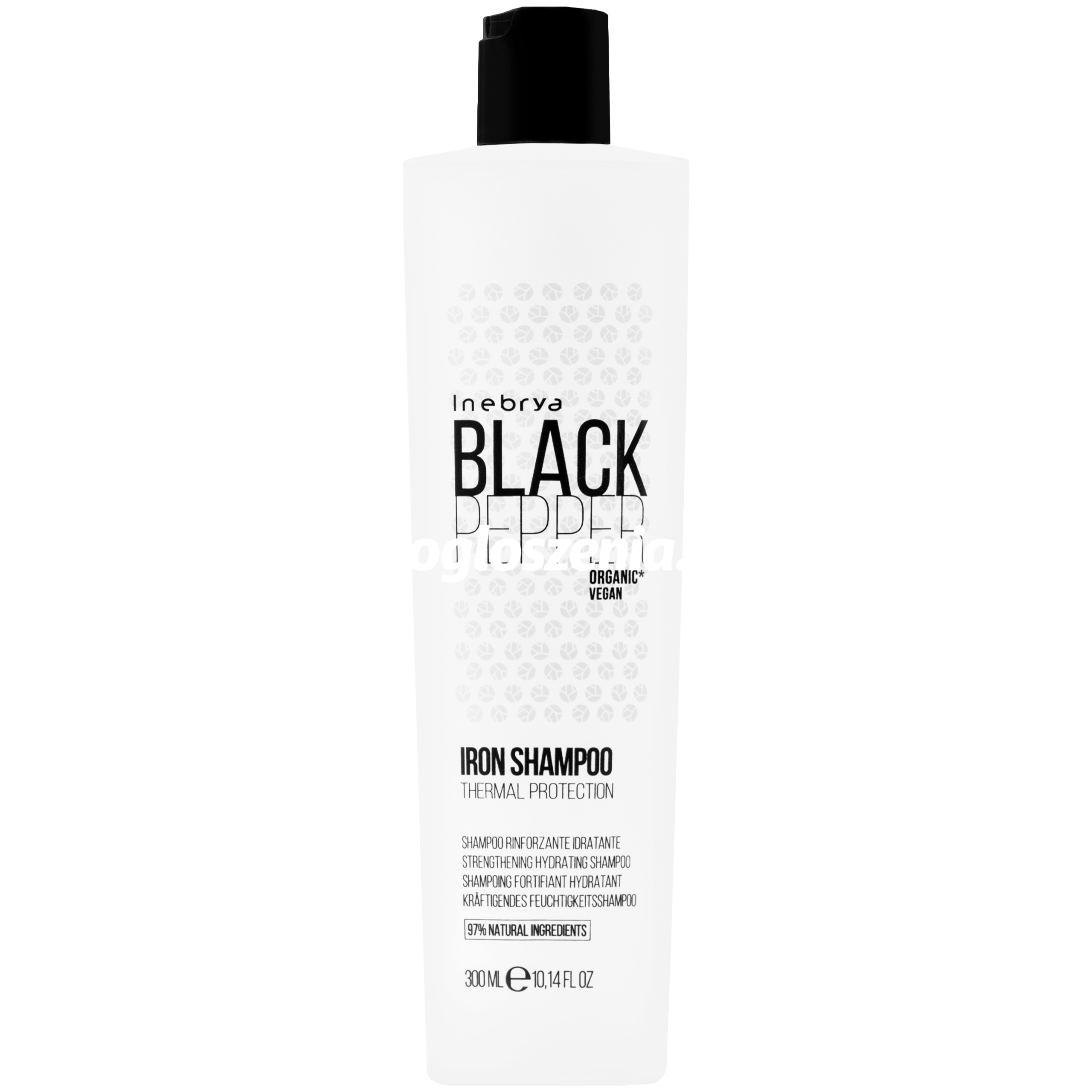 Zdjęcie produktu Inebrya Black Pepper Iron - szampon regenerujacy do wlosów, 300ml