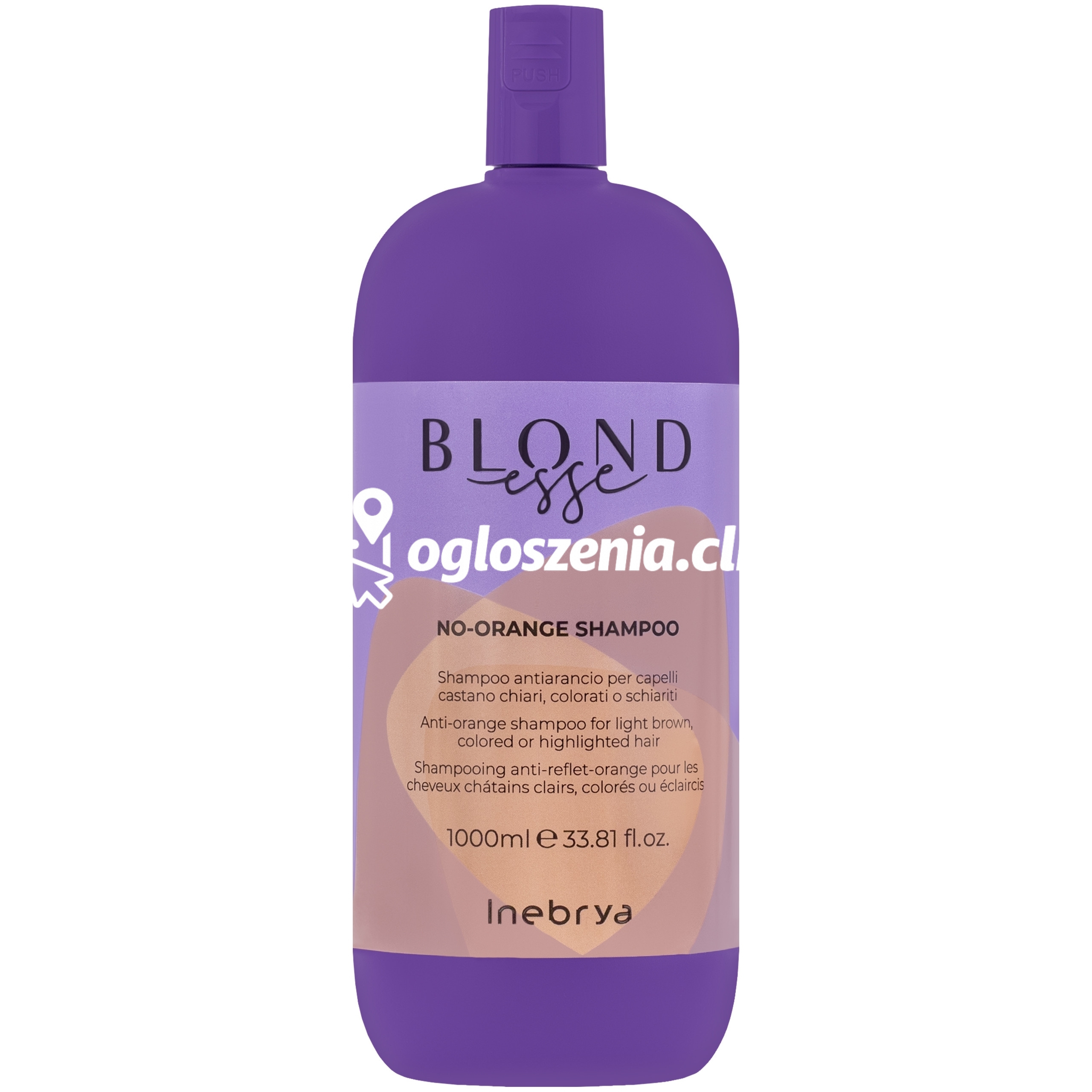 Zdjęcie produktu Inebrya Blondesse No Orange - szampon niwelujacy zólte refleksy, 1000ml