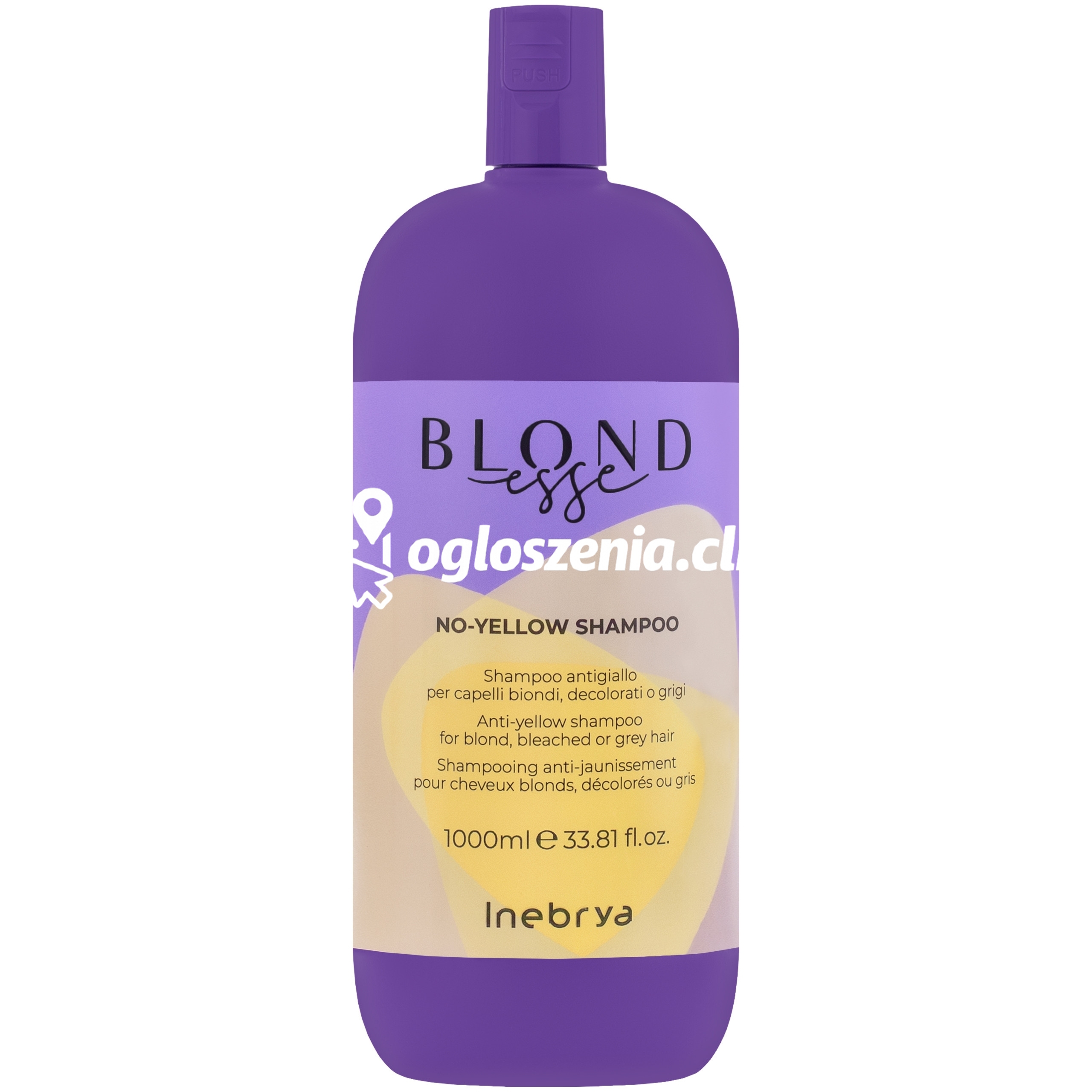 Zdjęcie produktu Inebrya Blondesse No Yellow - szampon niwelujacy zólte refleksy, 1000ml