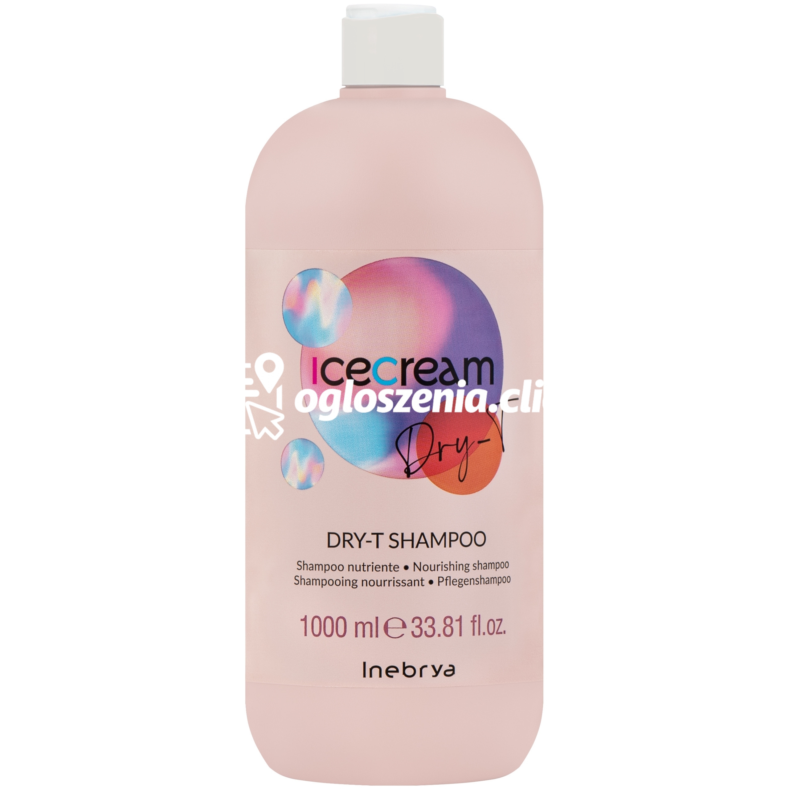 Zdjęcie produktu Inebrya Ice Cream Dry-T - szampon nawilzajacy do wlosów, 1000ml