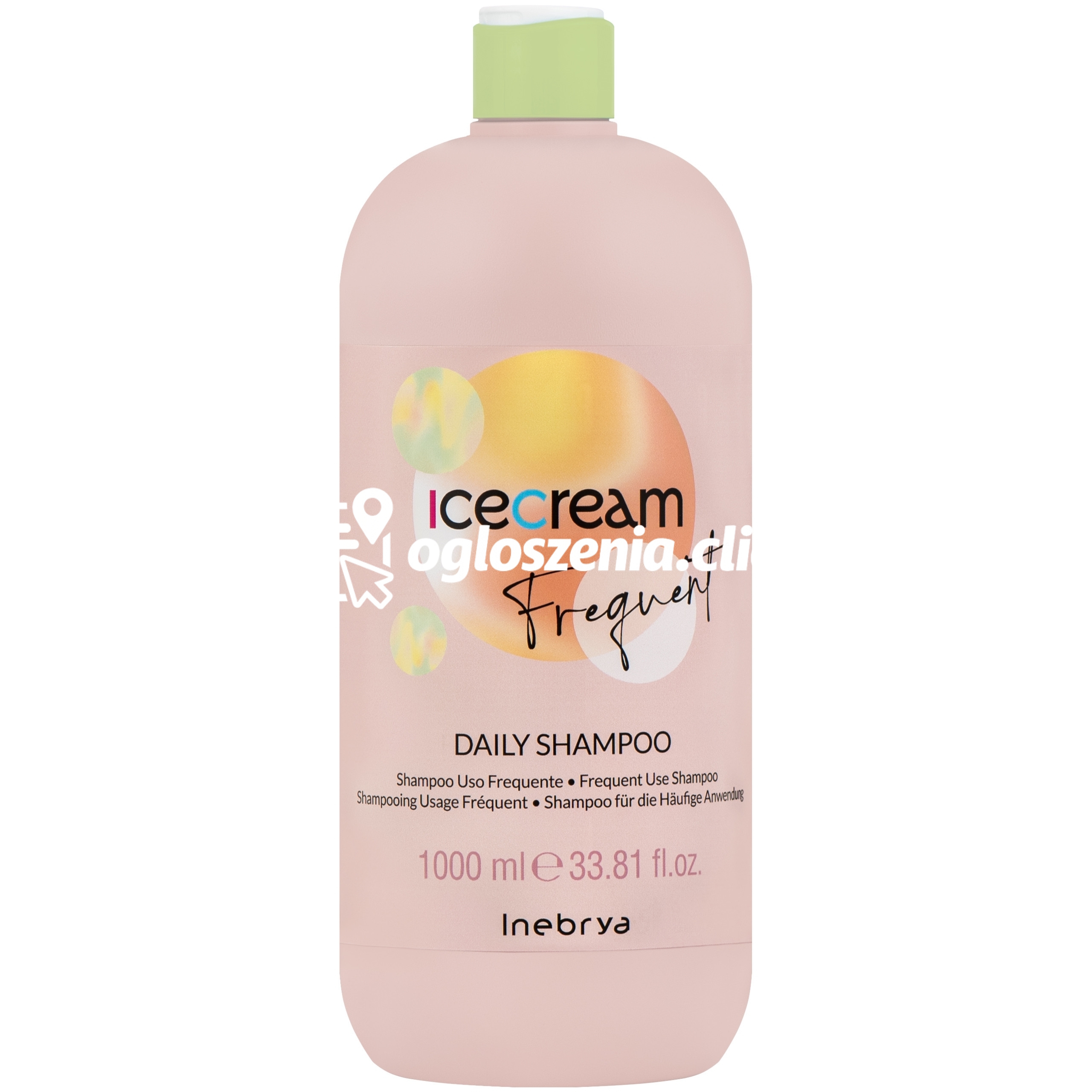 Zdjęcie produktu Inebrya Ice Cream Frequent Daily - szampon regenerujacy do wlosów, 1000ml