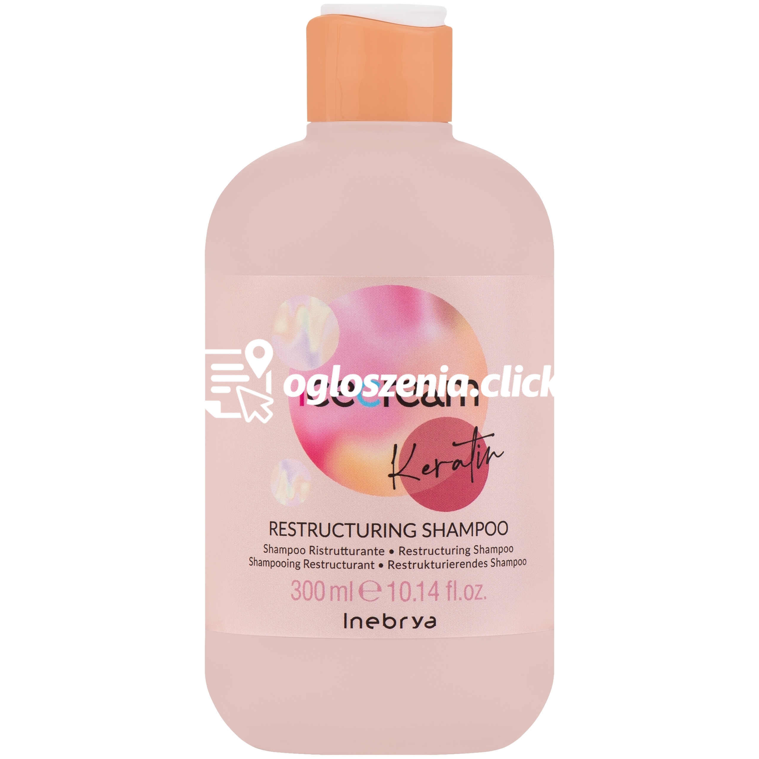 Zdjęcie produktu Inebrya Ice Cream Keratin Restructuring - szampon do wlosów suchych i puszacych sie, 300ml