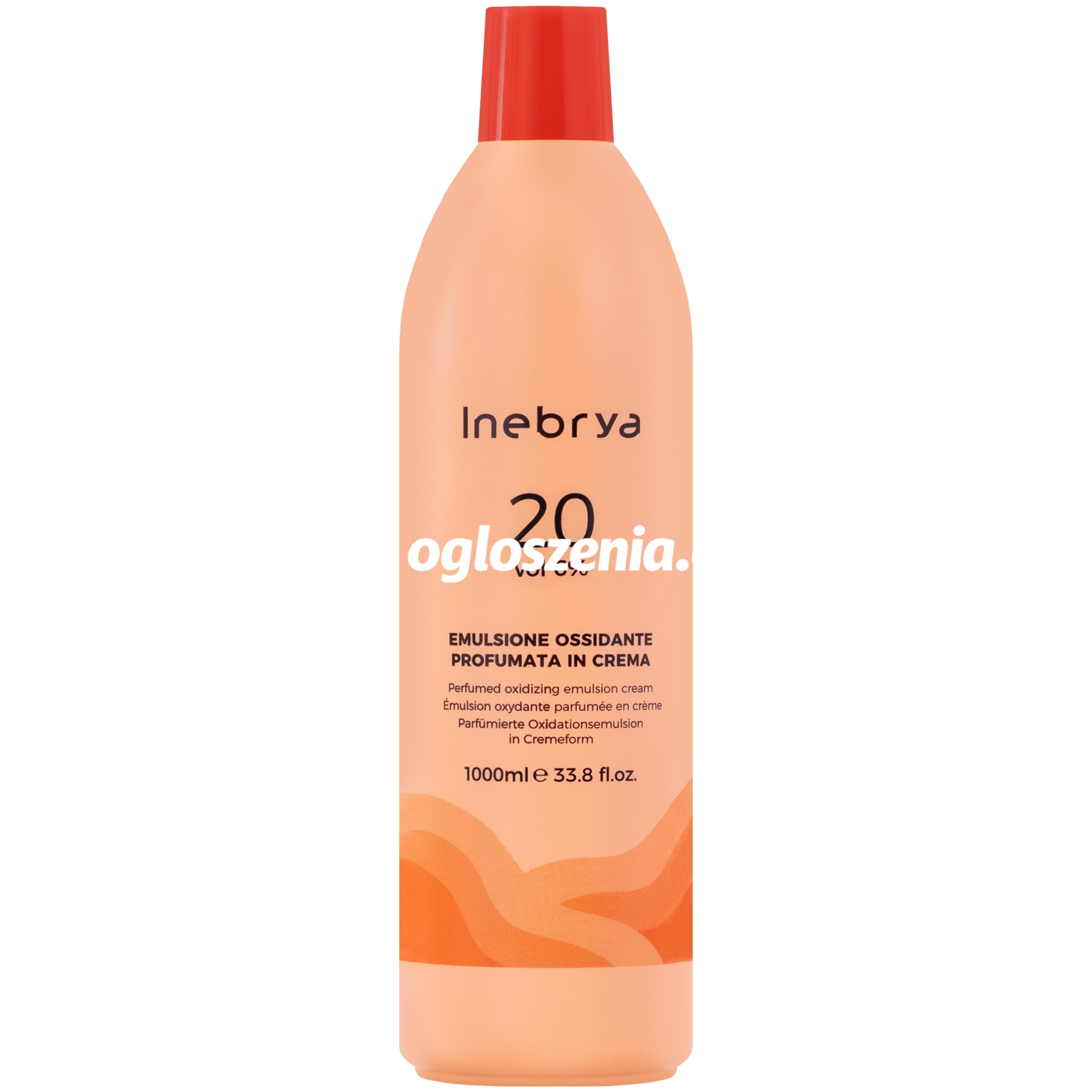 Zdjęcie produktu Inebrya oxydant lub aktywator w kremie, 1,05%, 2,1%, 3%, 6%, 9% lub 12%, 1000ml 6% - 20 vol oxydant