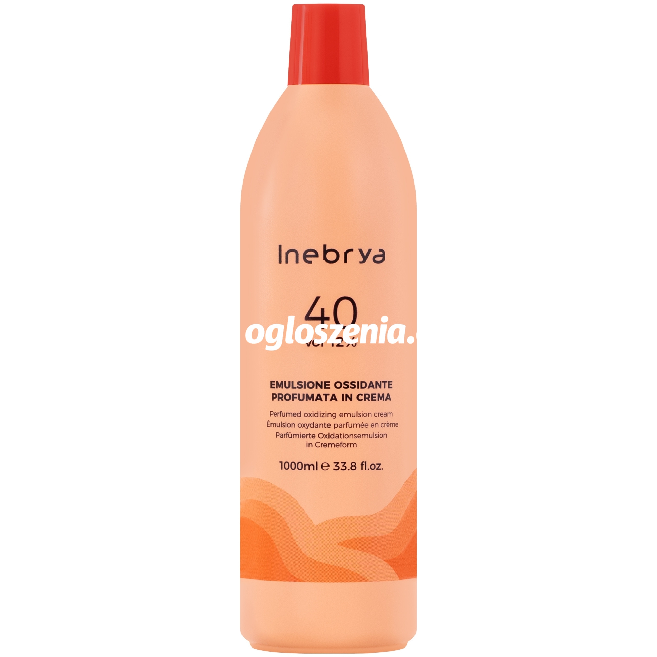 Zdjęcie produktu Inebrya oxydant lub aktywator w kremie, 1,05%, 2,1%, 3%, 6%, 9% lub 12%, 1000ml 12% - 40 vol oxydant