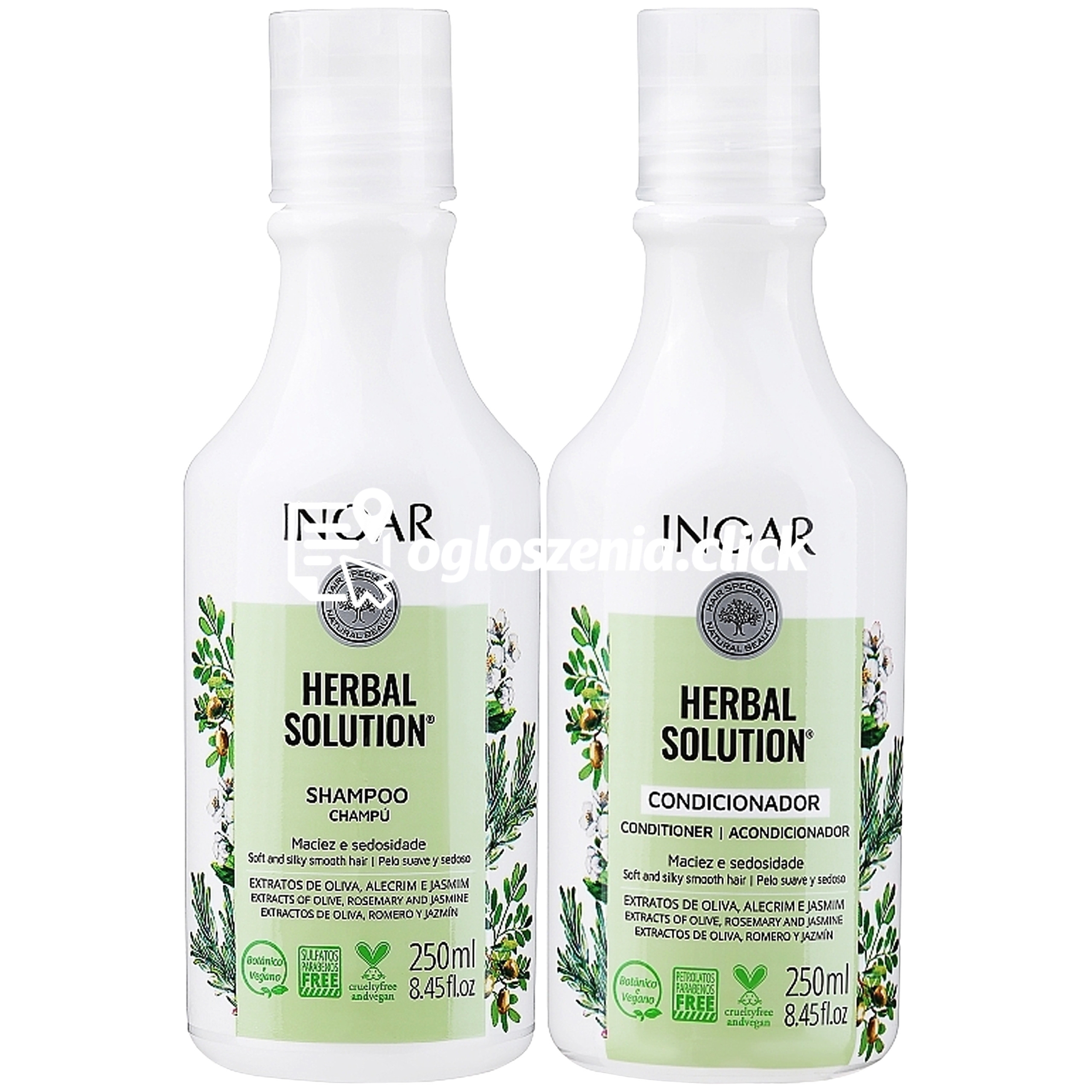 Zdjęcie produktu Inoar Herbal Solution Duo Pack zestaw przeciwlupiezowy 2x250ml