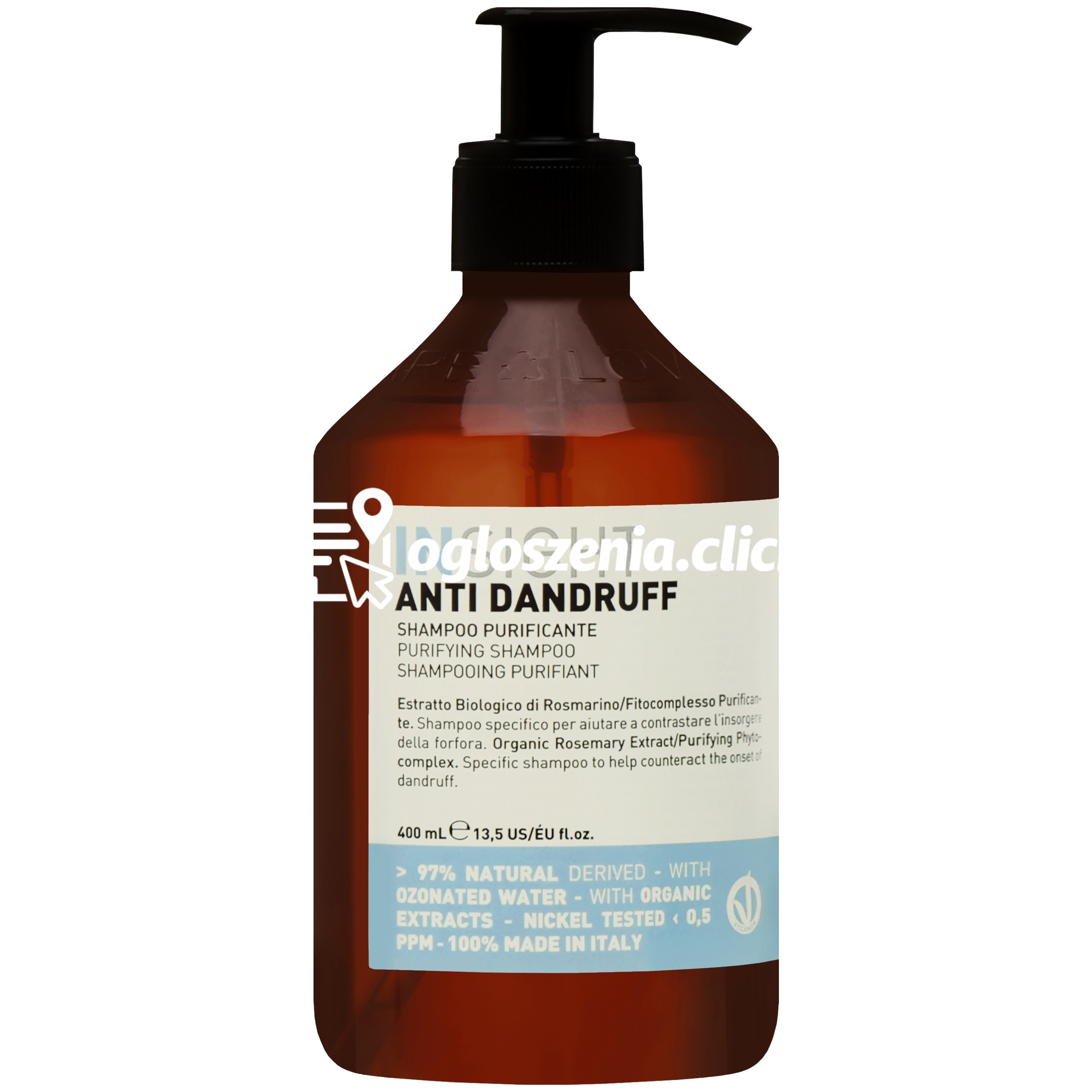 Zdjęcie produktu Insight Anti Dandruff Shampoo - szampon przeciwlupiezowy do wlosów, 400ml