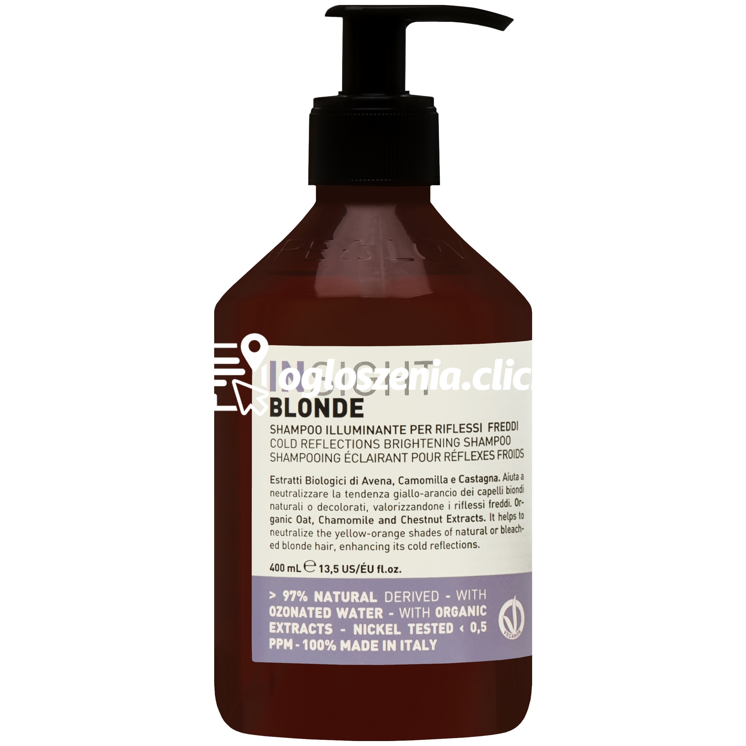 Zdjęcie produktu Insight Blonde Cold Reflect Shampoo - szampon do wlosów blond, 400ml