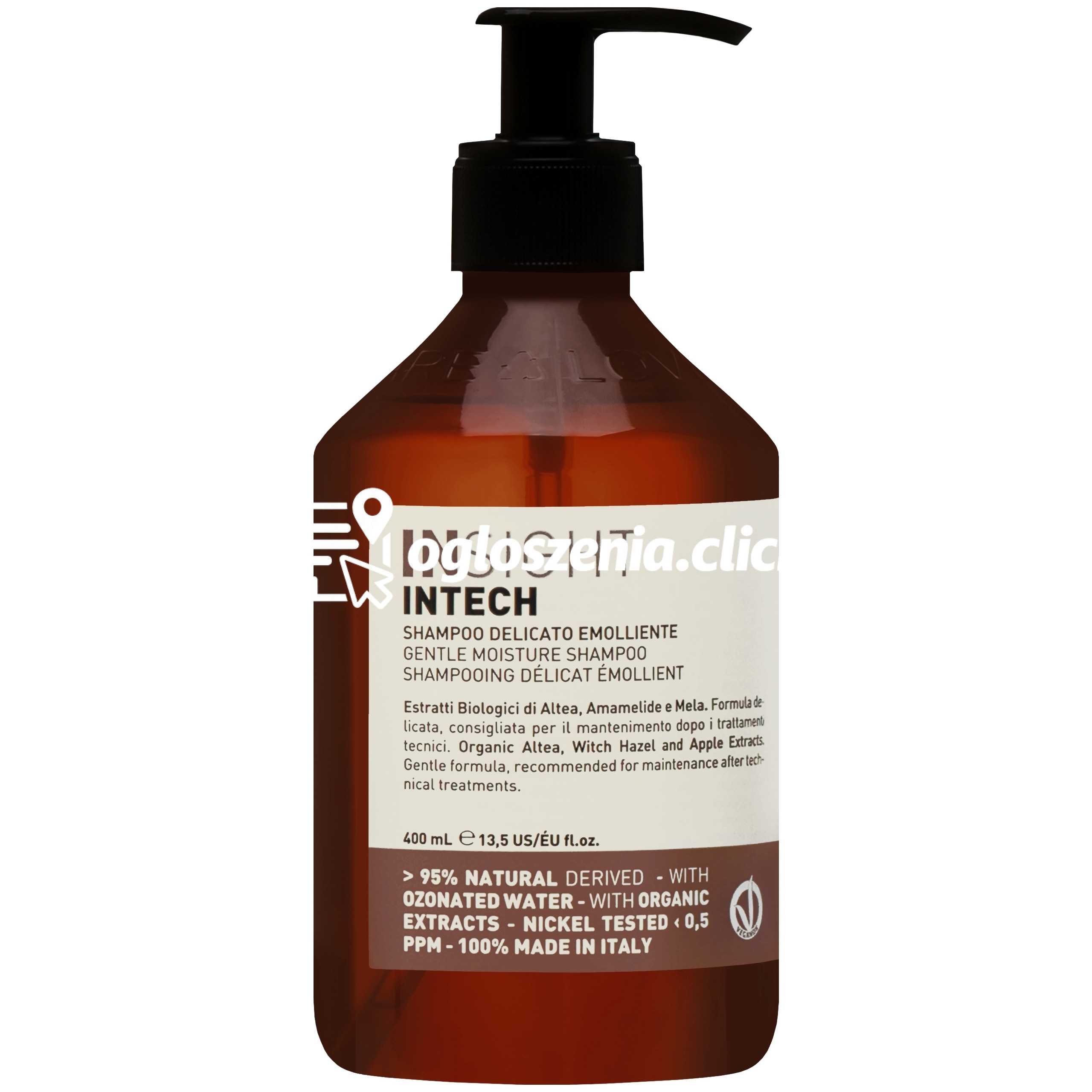 Zdjęcie produktu Insight Intech Gentle Moisture Shampoo - szampon po zabiegach technicznych, 400ml