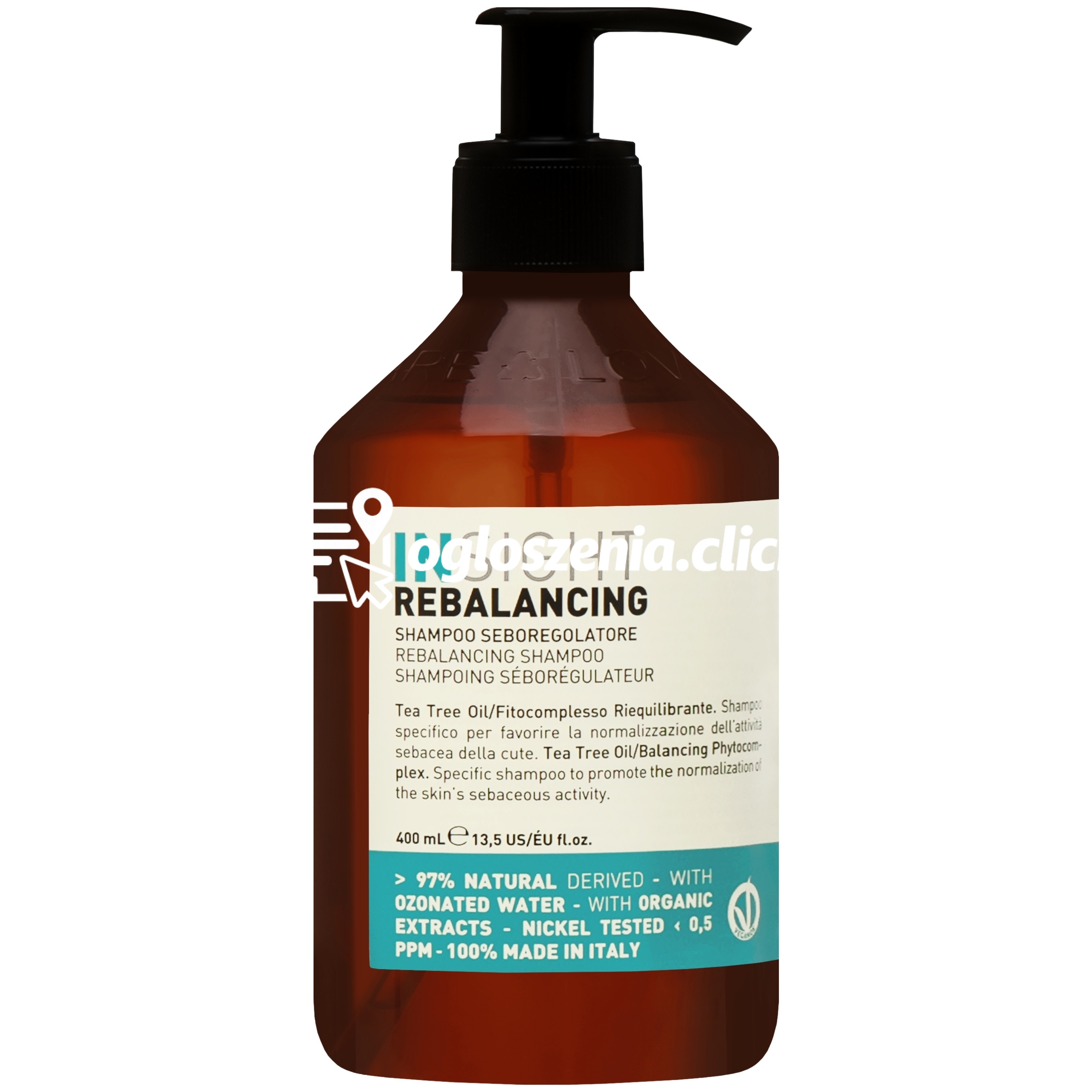 Zdjęcie produktu Insight Rebalancing Shampoo - szampon do przetluszczajacej sie skóry glowy, 400ml