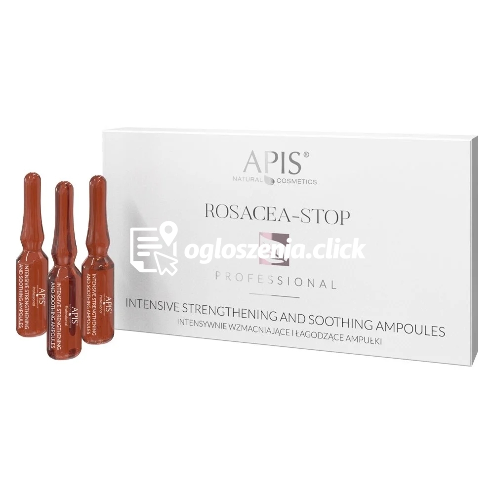 Zdjęcie produktu Intensywnie wzmacniajace i lagodzace ampulki - Apis Rosacea-Stop - 10 x 3 ml