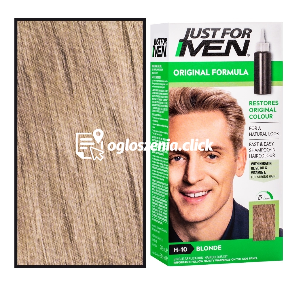 Zdjęcie produktu Just For Men - odsiwiacz do wlosów dla mezczyzn, 66 ml H10 | Piaskowy Blond