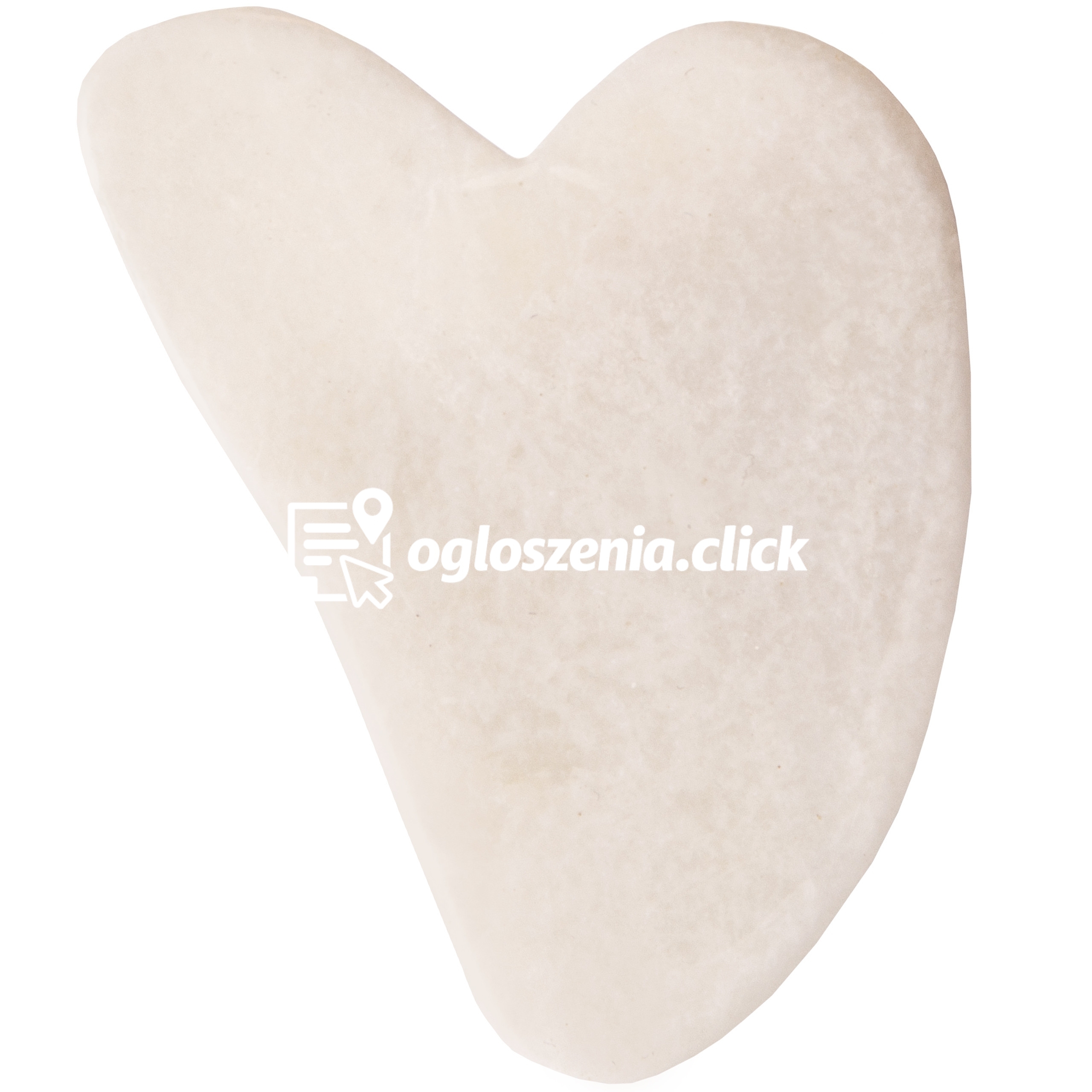 Zdjęcie produktu Kamien Gua Sha do masazu limfatycznego twarzy - rózne kolory Bialy